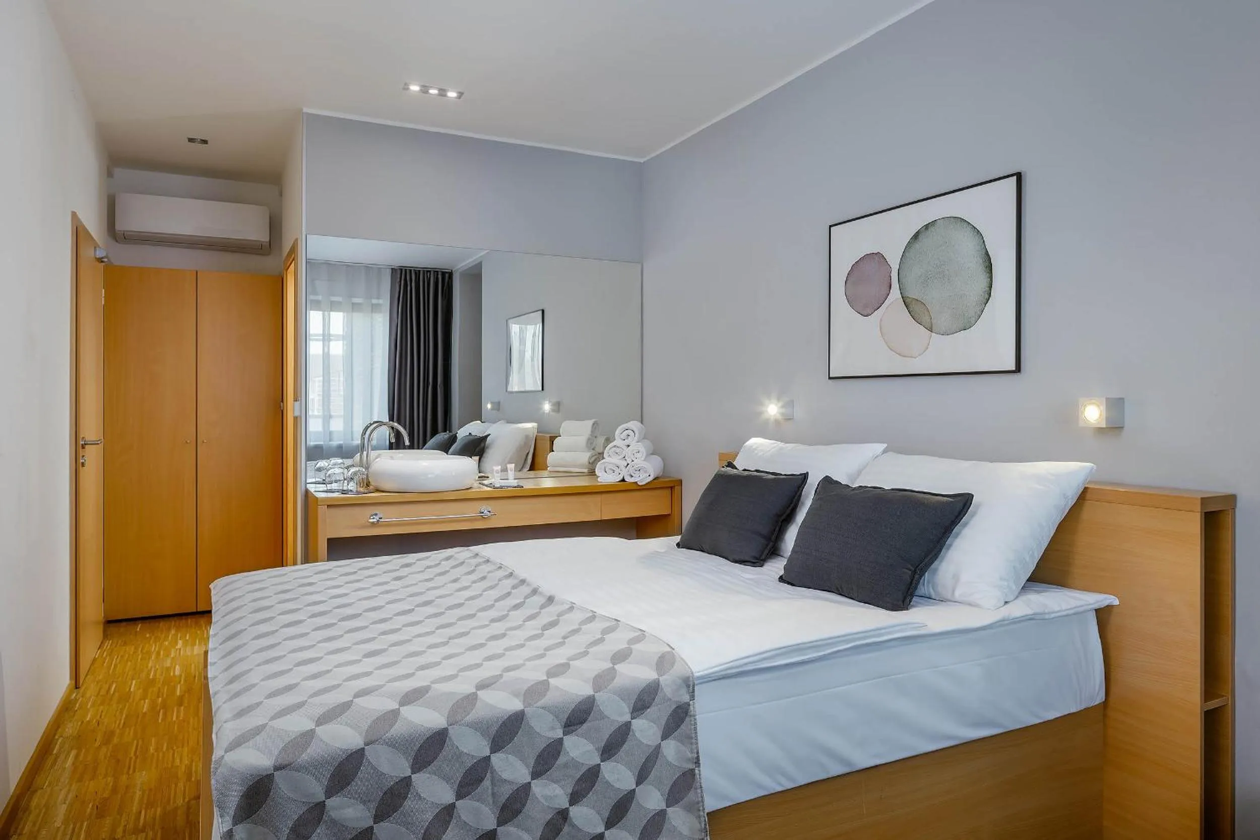 Bed in Blue Orange Resort