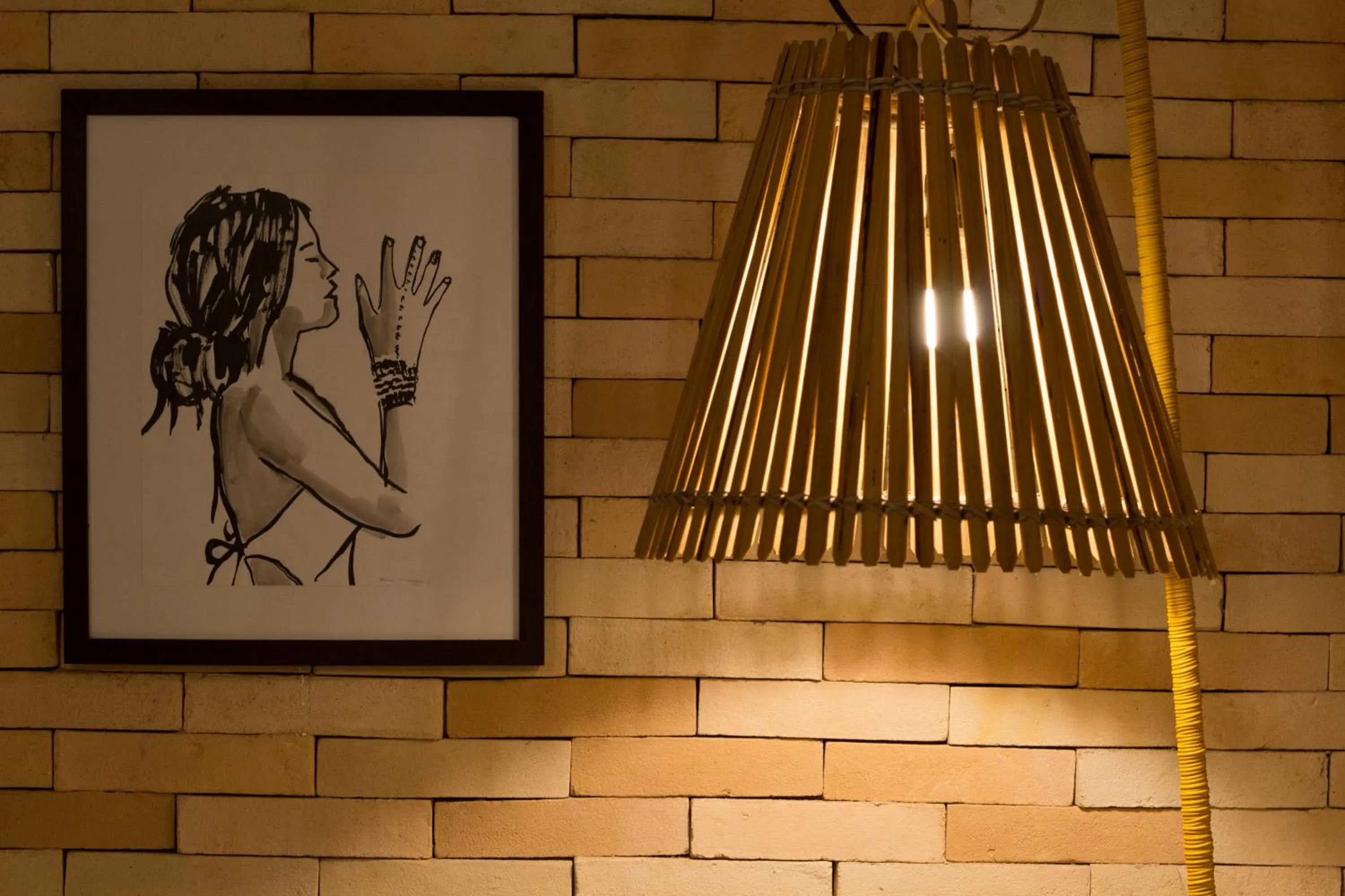 Decorative detail in Pousada Ecohar Yoga