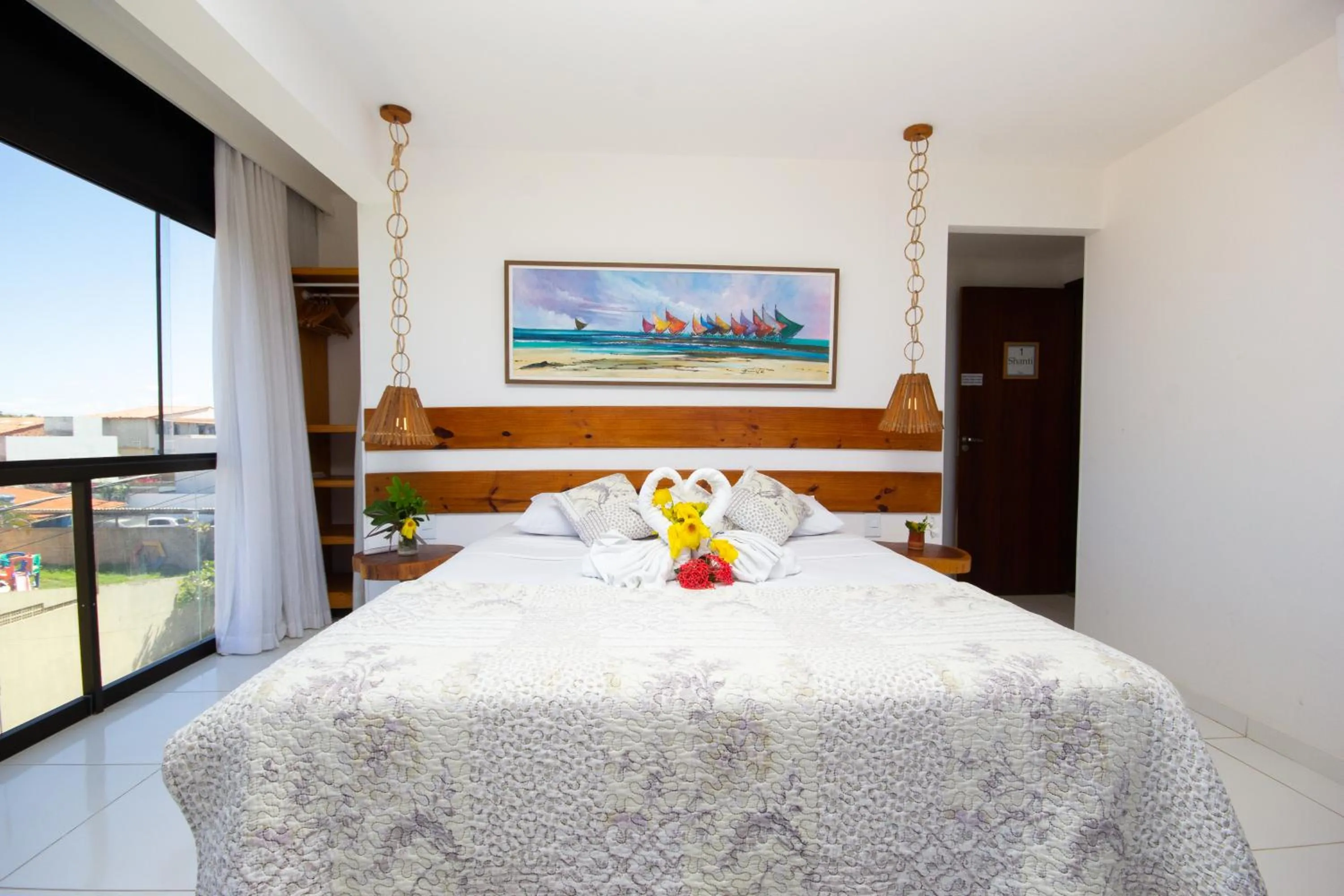 Bedroom, Bed in Pousada Ecohar Yoga