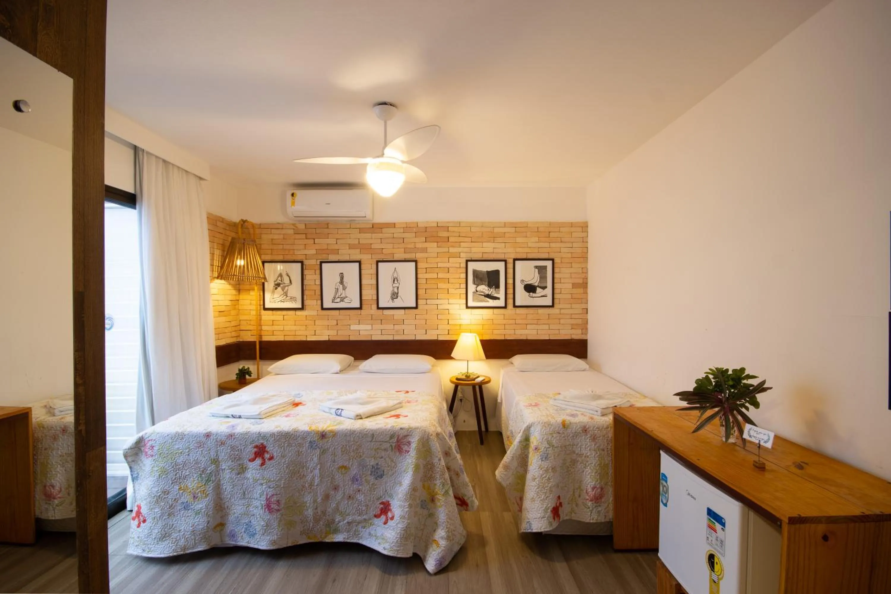 Bedroom, Bed in Pousada Ecohar Yoga