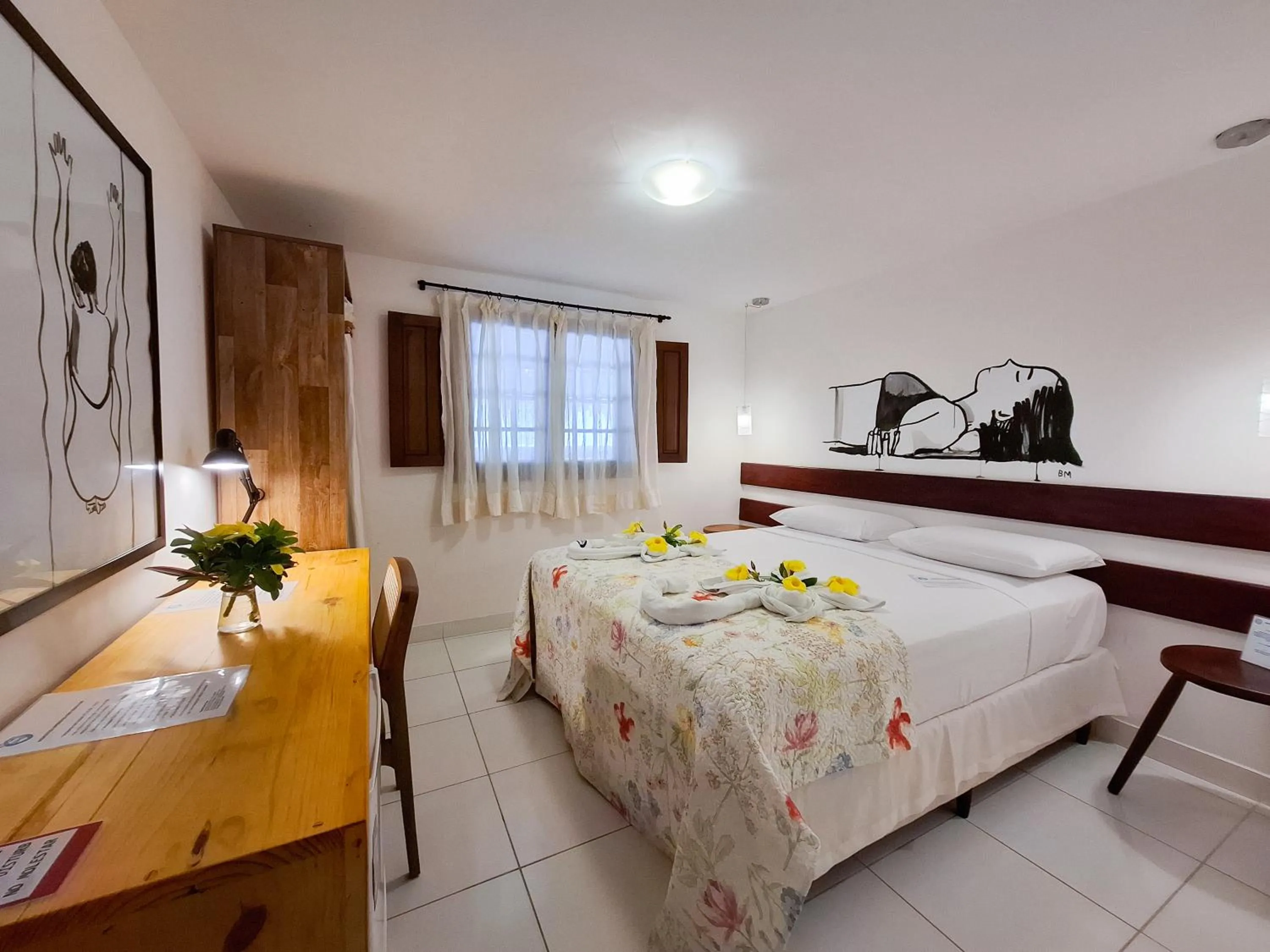 Bedroom, Bed in Pousada Ecohar Yoga