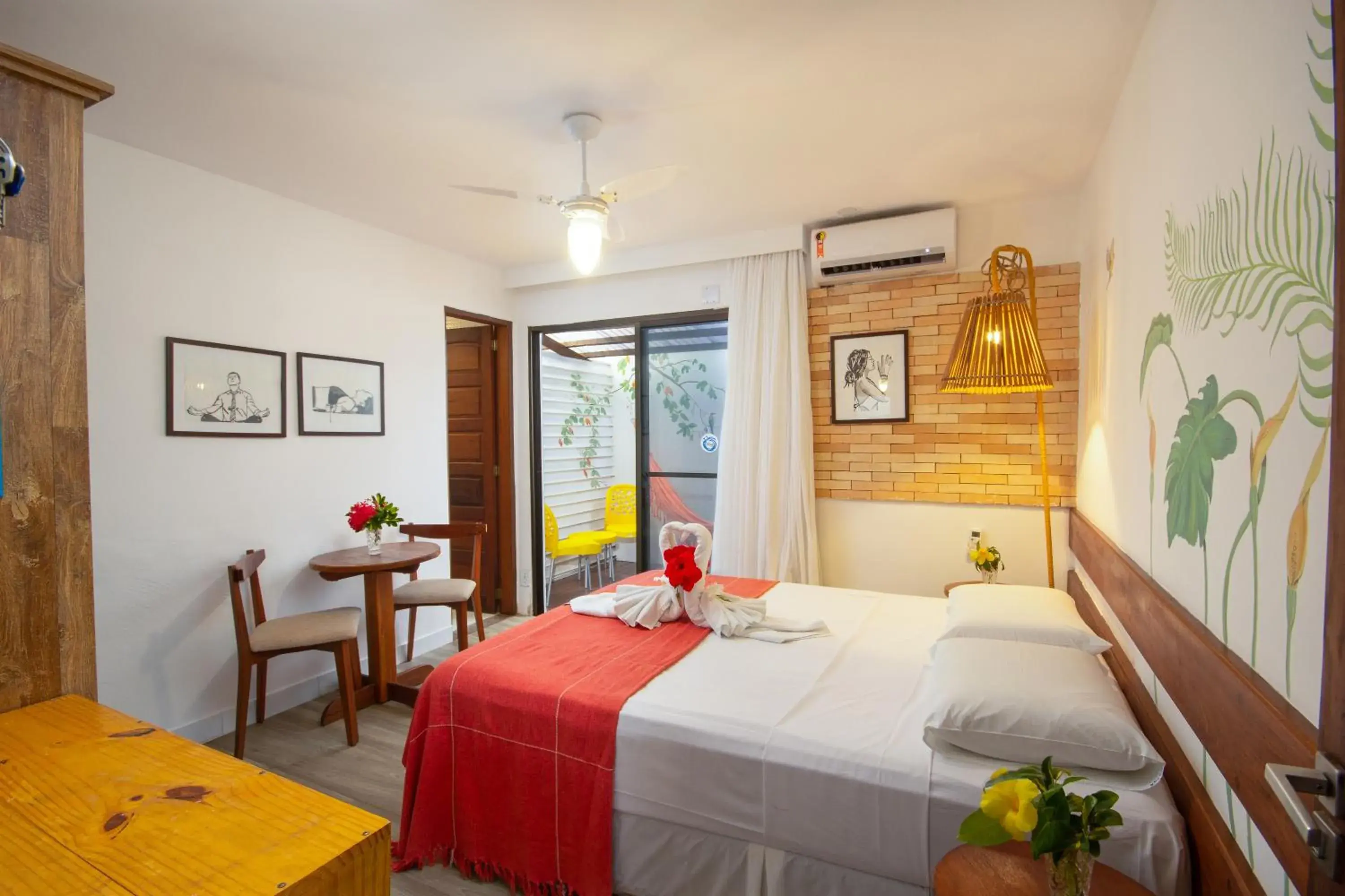 Deluxe Double Room in Pousada Ecohar Yoga Deluxe Double Room in Pousada Ecohar Yoga