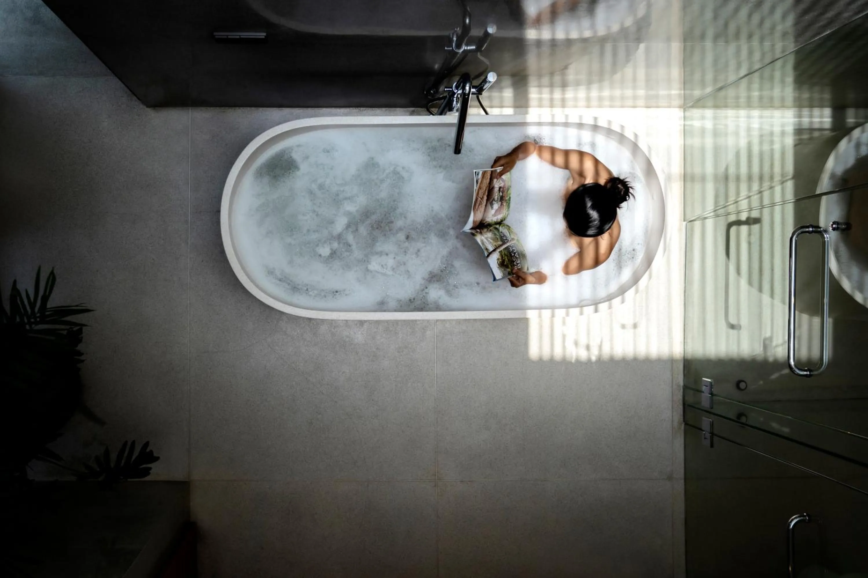 Bath in Blossom Eco Luxe Villas by Ekosistem