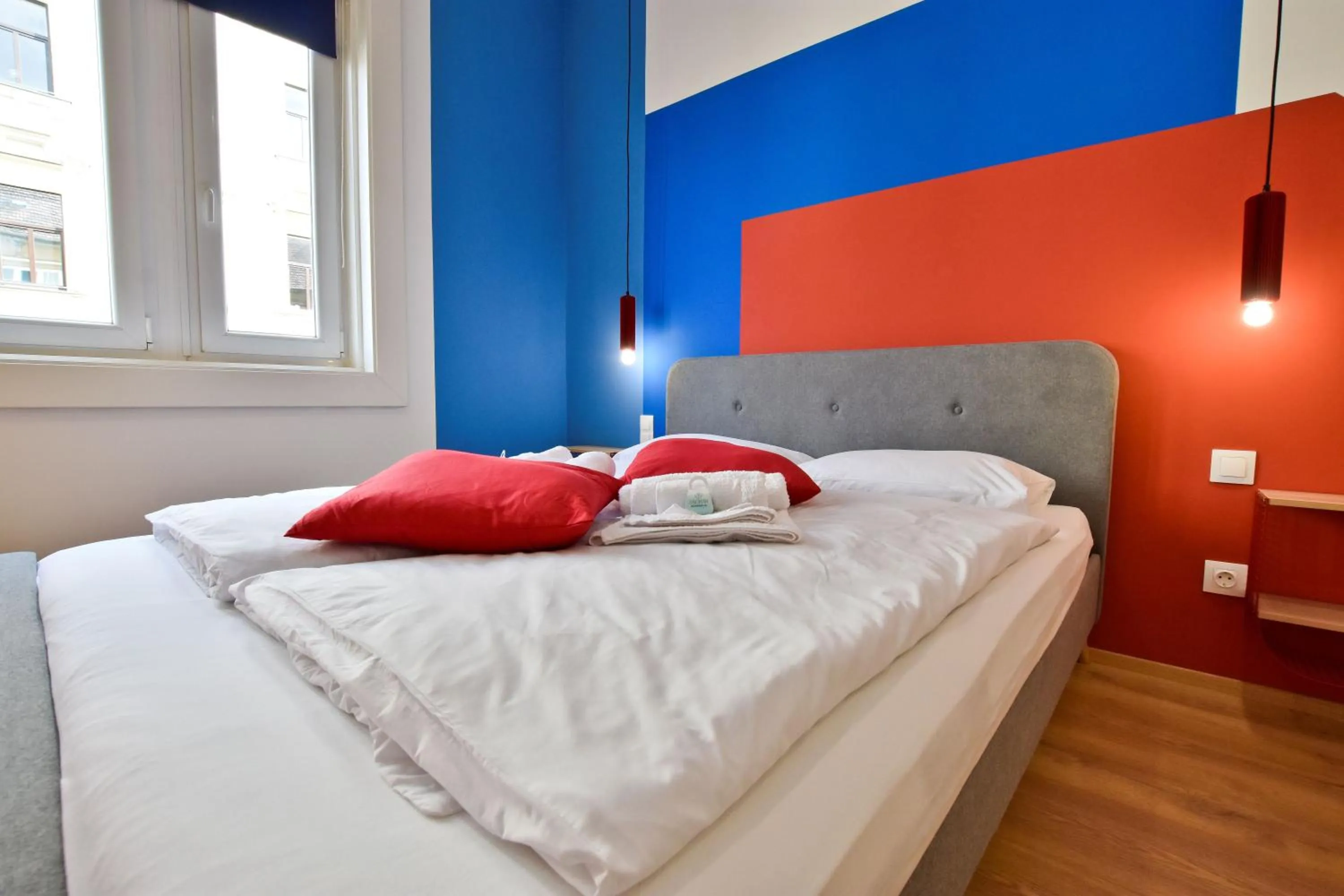 Bed in ZACHÁR APARTMAN