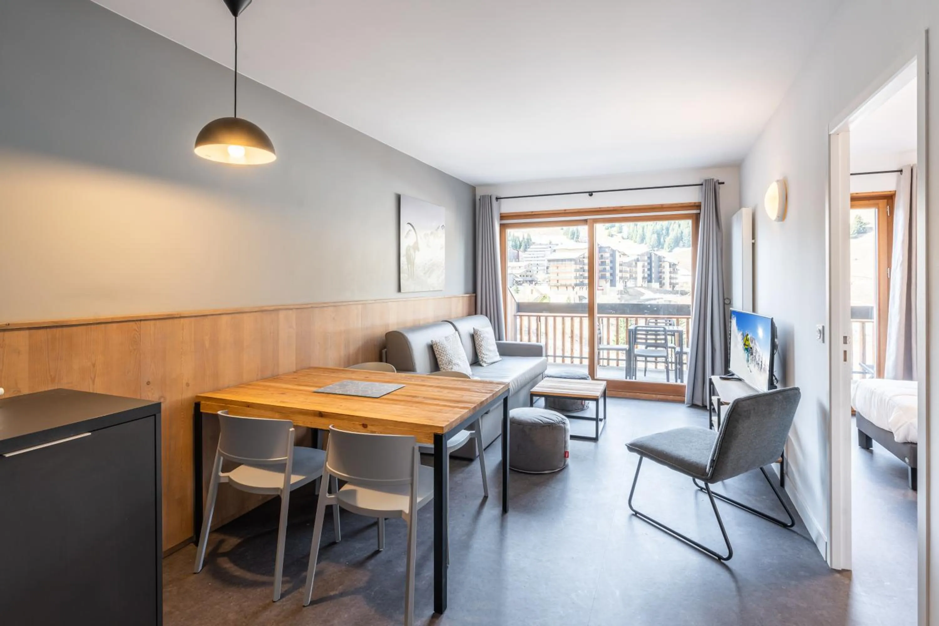 Living room in Résidence Vacancéole - Les Ecrins d'Auris