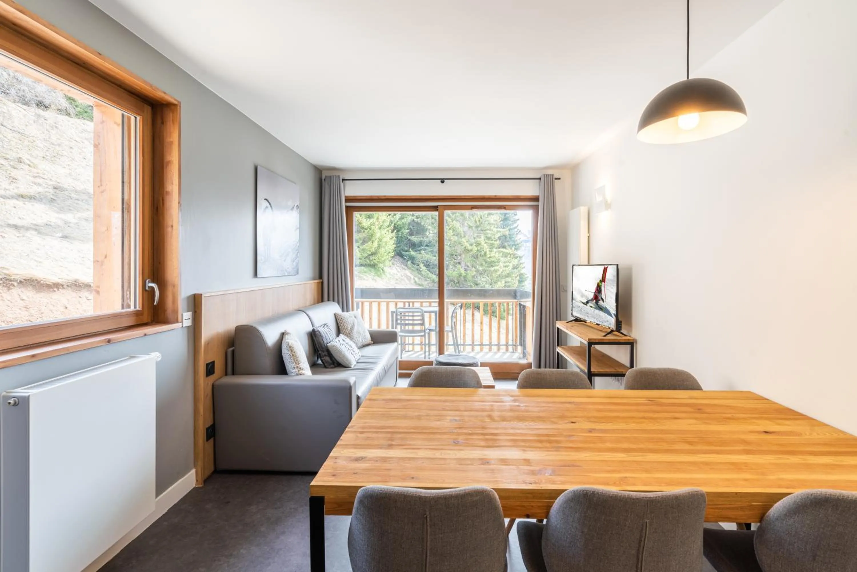 Balcony/Terrace in Résidence Vacancéole - Les Ecrins d'Auris