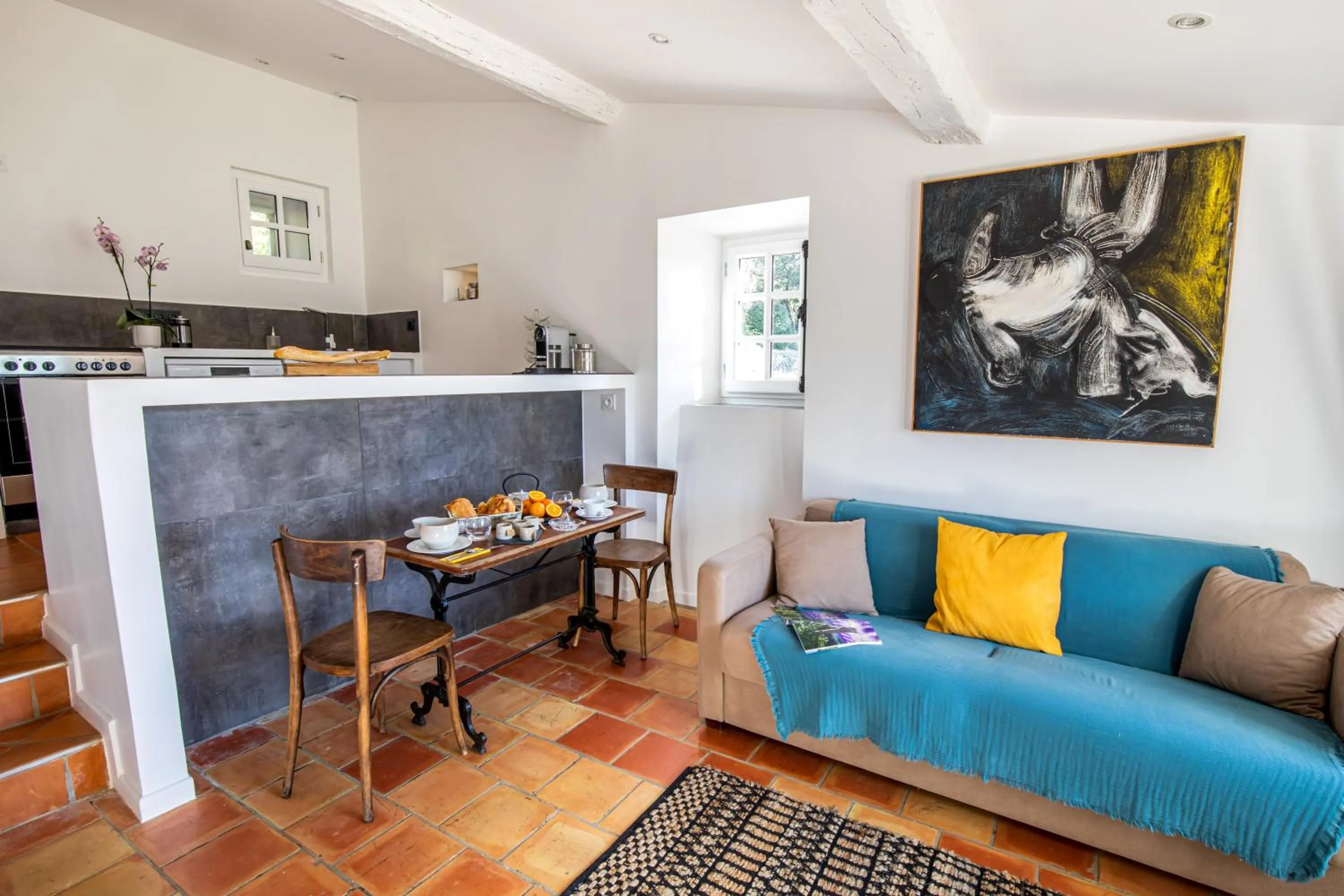 Living room in Le Barretian