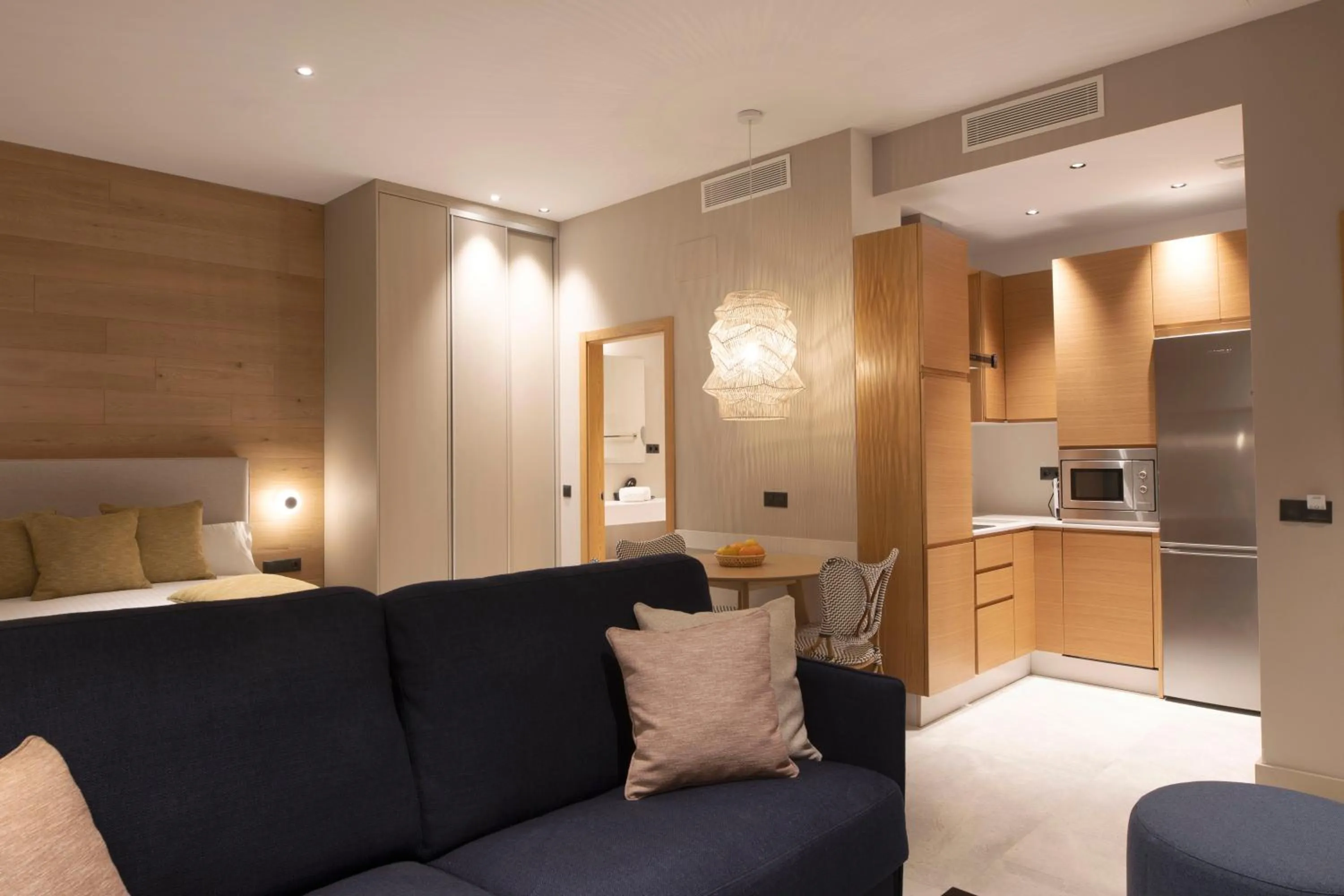 Kitchen or kitchenette in Goodnight Cádiz Apartments