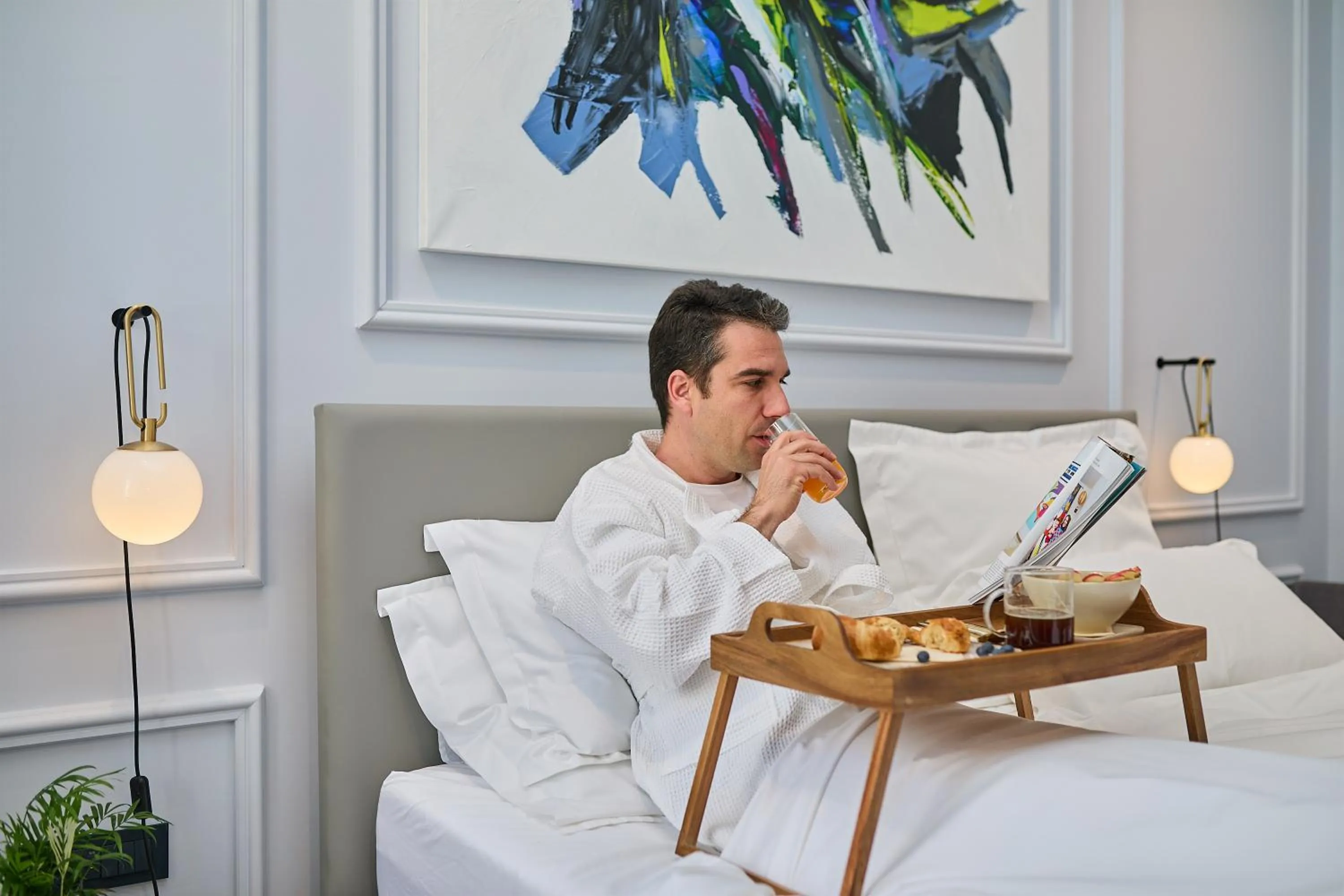 People in Bota Palace