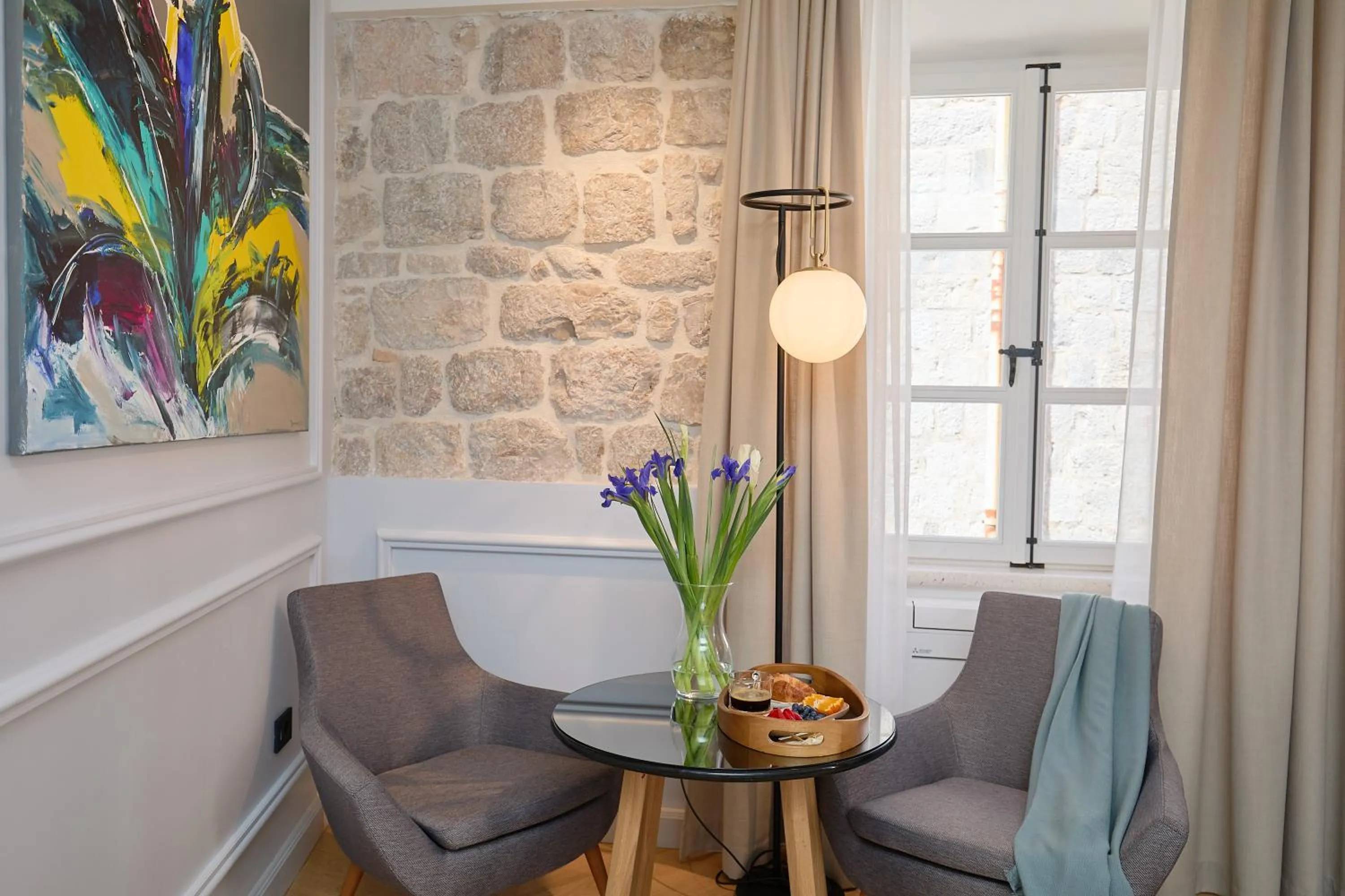 Seating area in Bota Palace