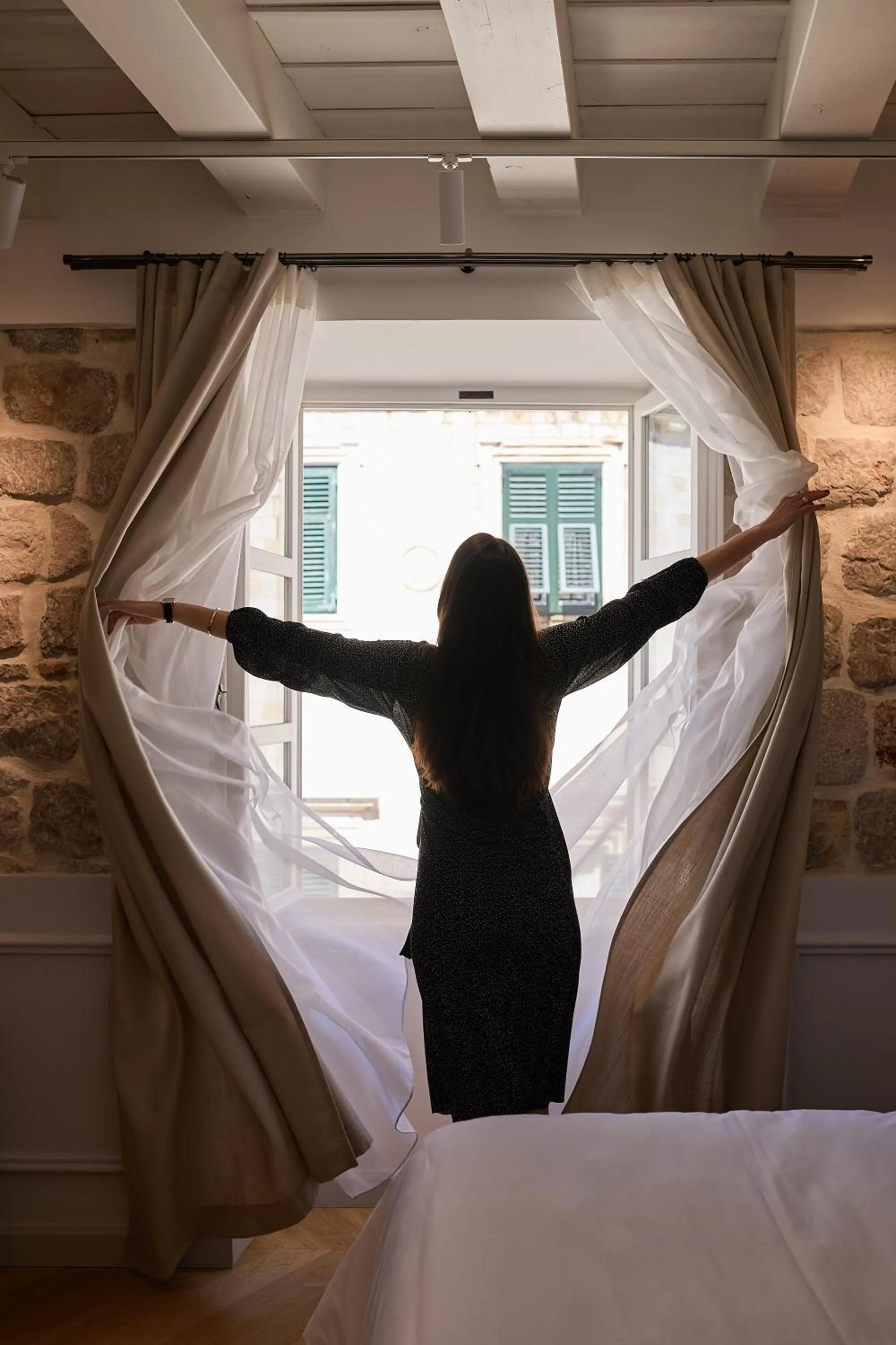 People, Bed in Bota Palace