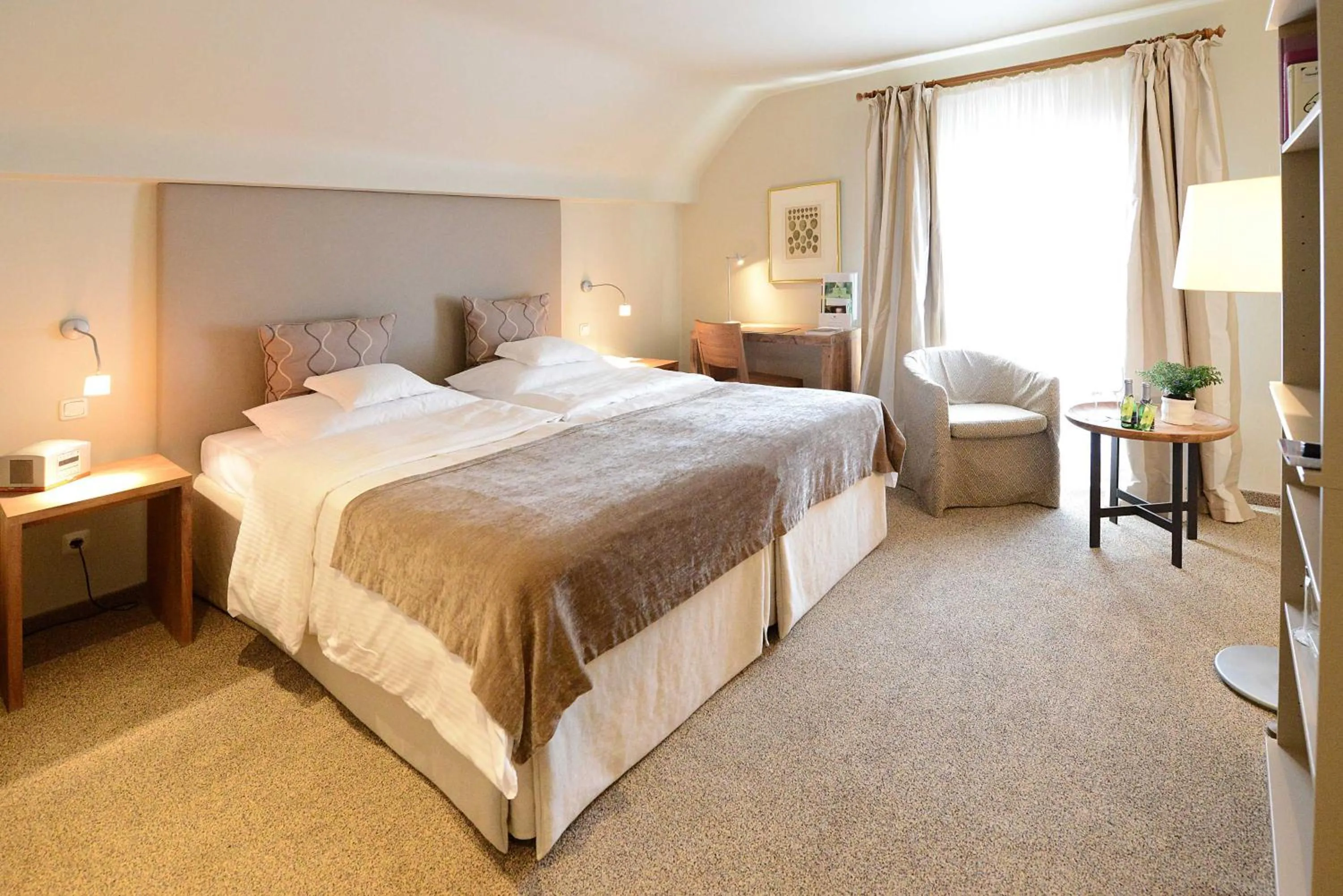 Bed in Romantik Hotel Jagdhaus Waldfrieden