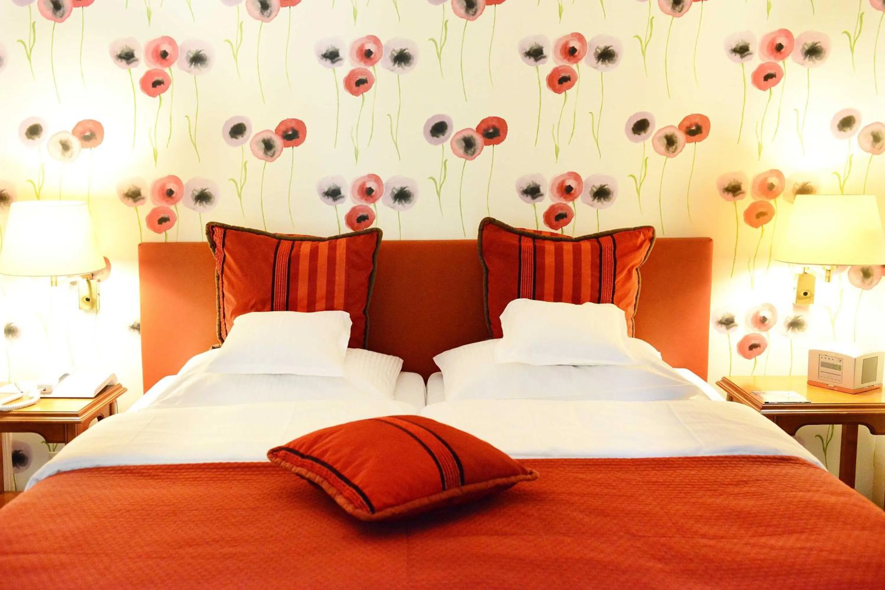 Bed in Romantik Hotel Jagdhaus Waldfrieden