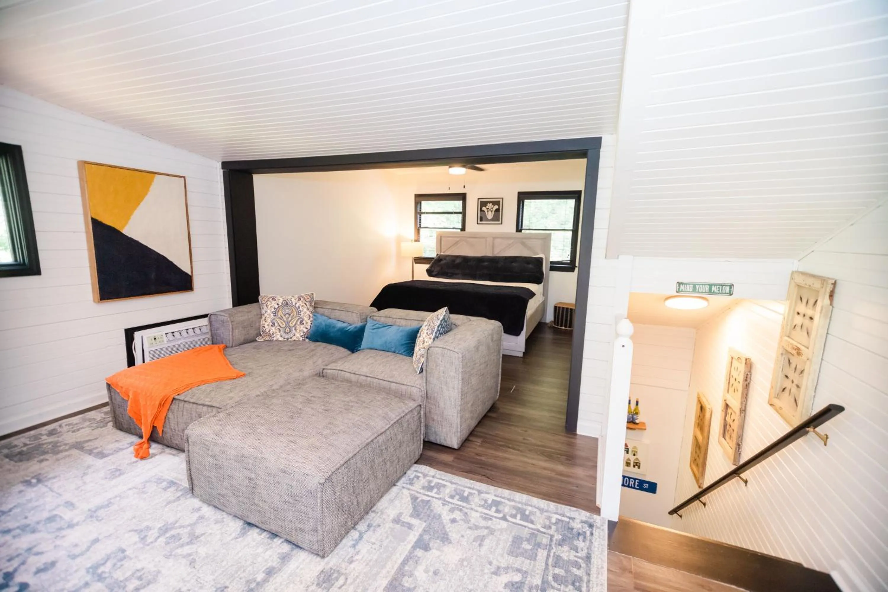 View (from property/room), Bed in Sylvan Valley Lodge and Cellars