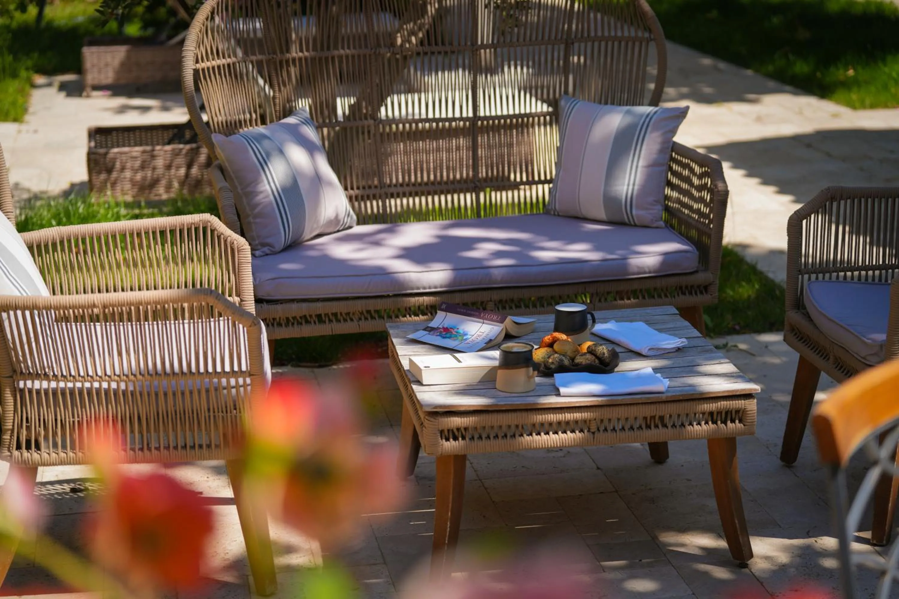 Inner courtyard view in Bengodi Boutique Hotel