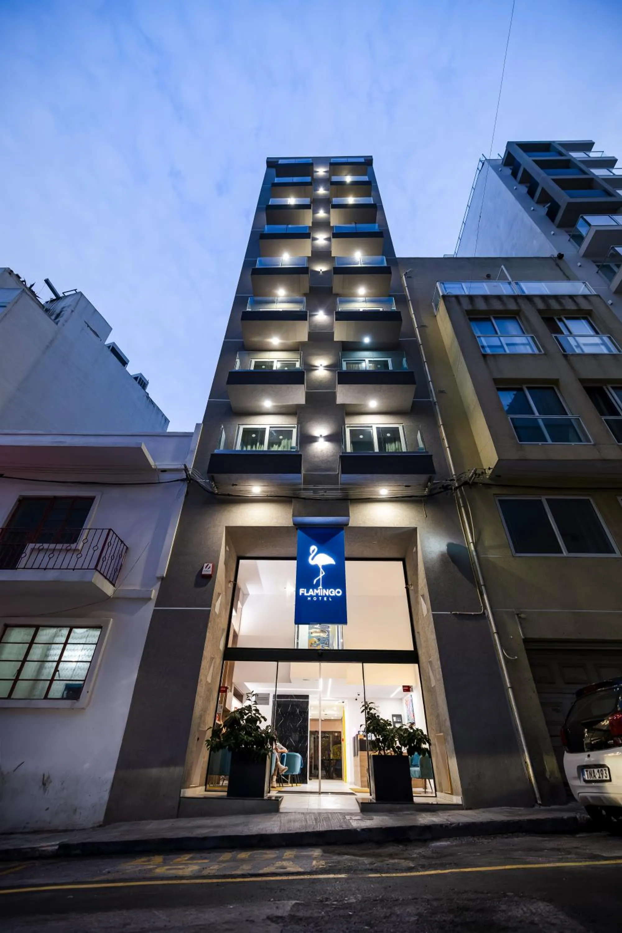 Property building in Flamingo Hotel Malta