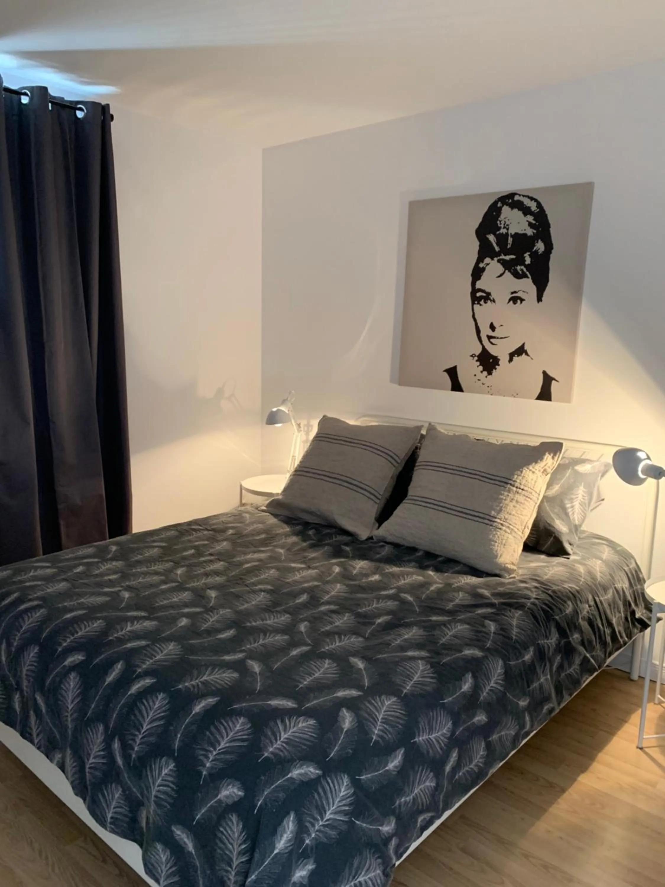 Bedroom, Bed in L'appartement BOHO avec parking