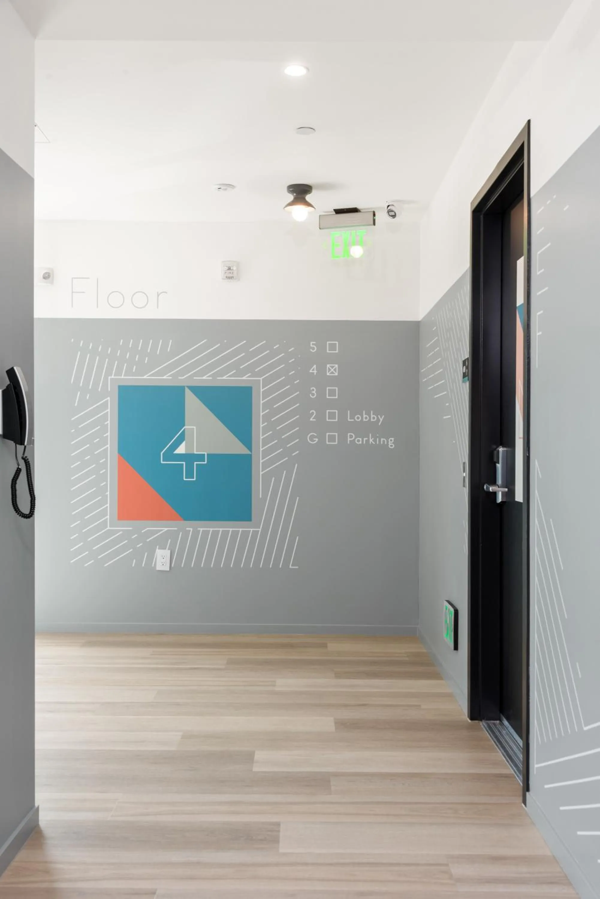 Decorative detail in The Metric - Los Angeles Downtown