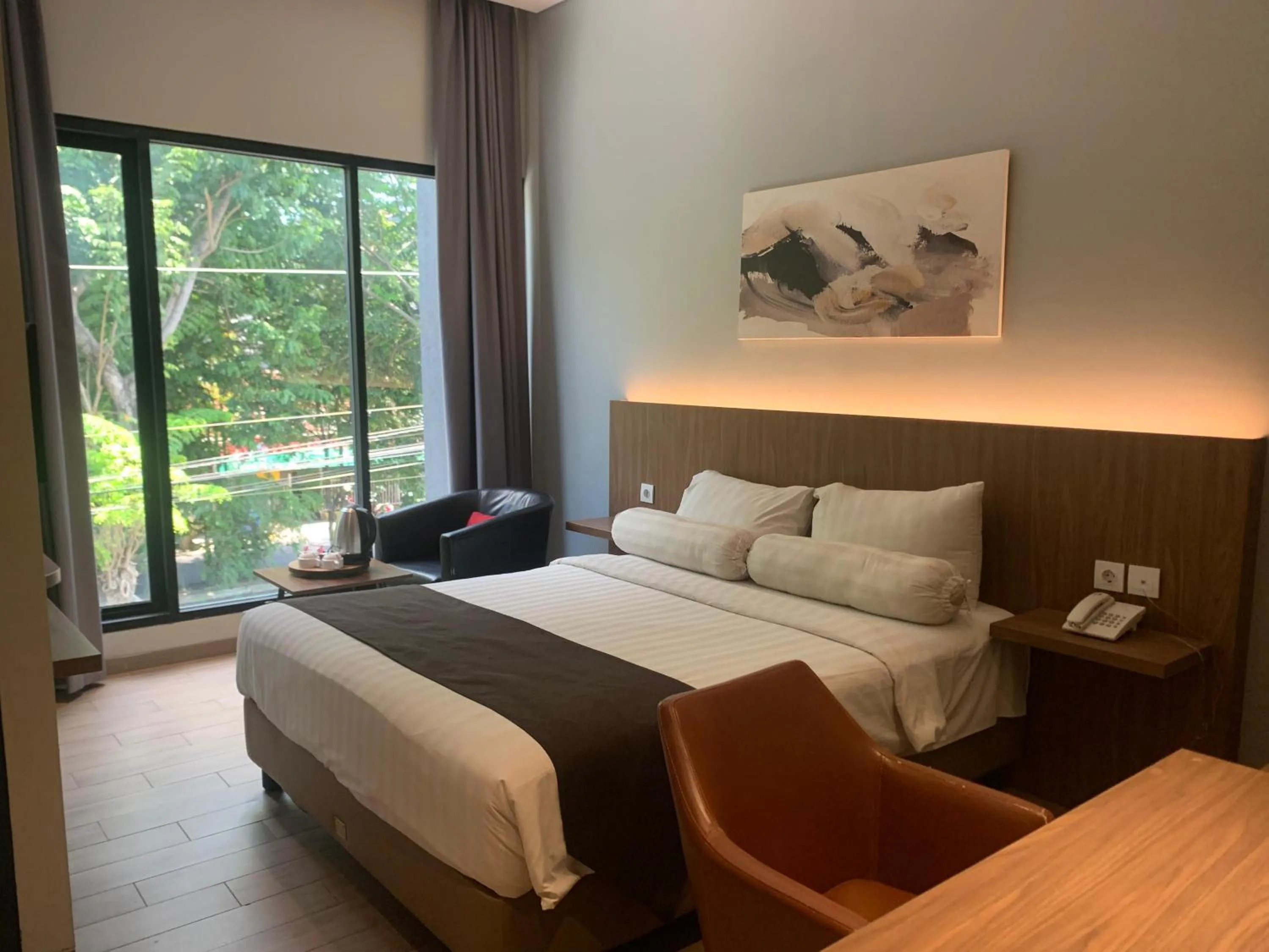 Bed in Votel Krakatau Boutique Hotel Semarang