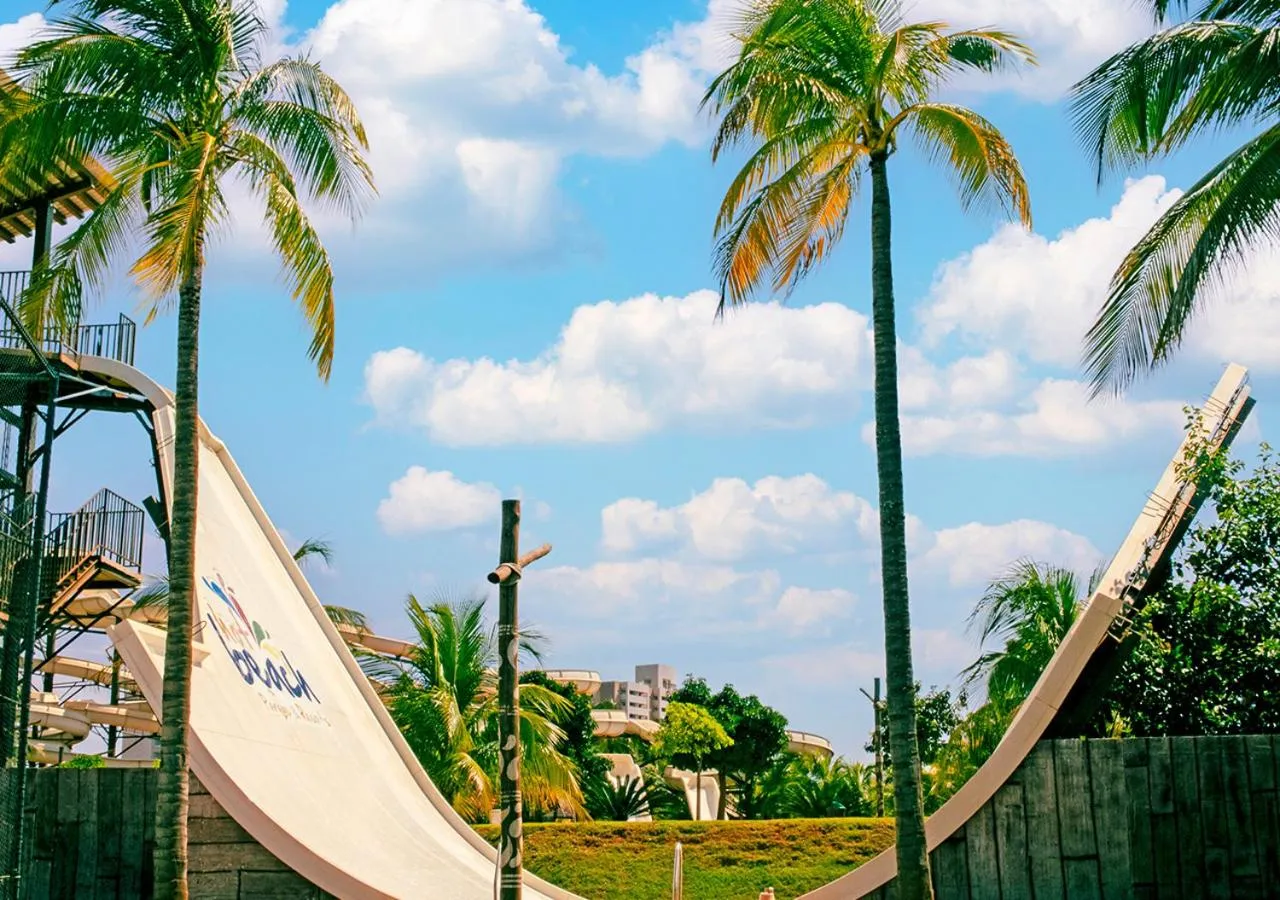 Aqua park in Hot Beach Raízes