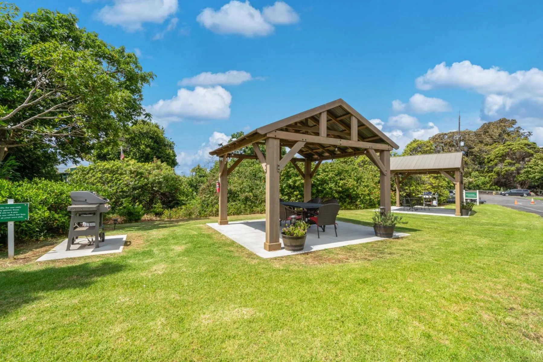 Patio in Castle Waimea Country Lodge