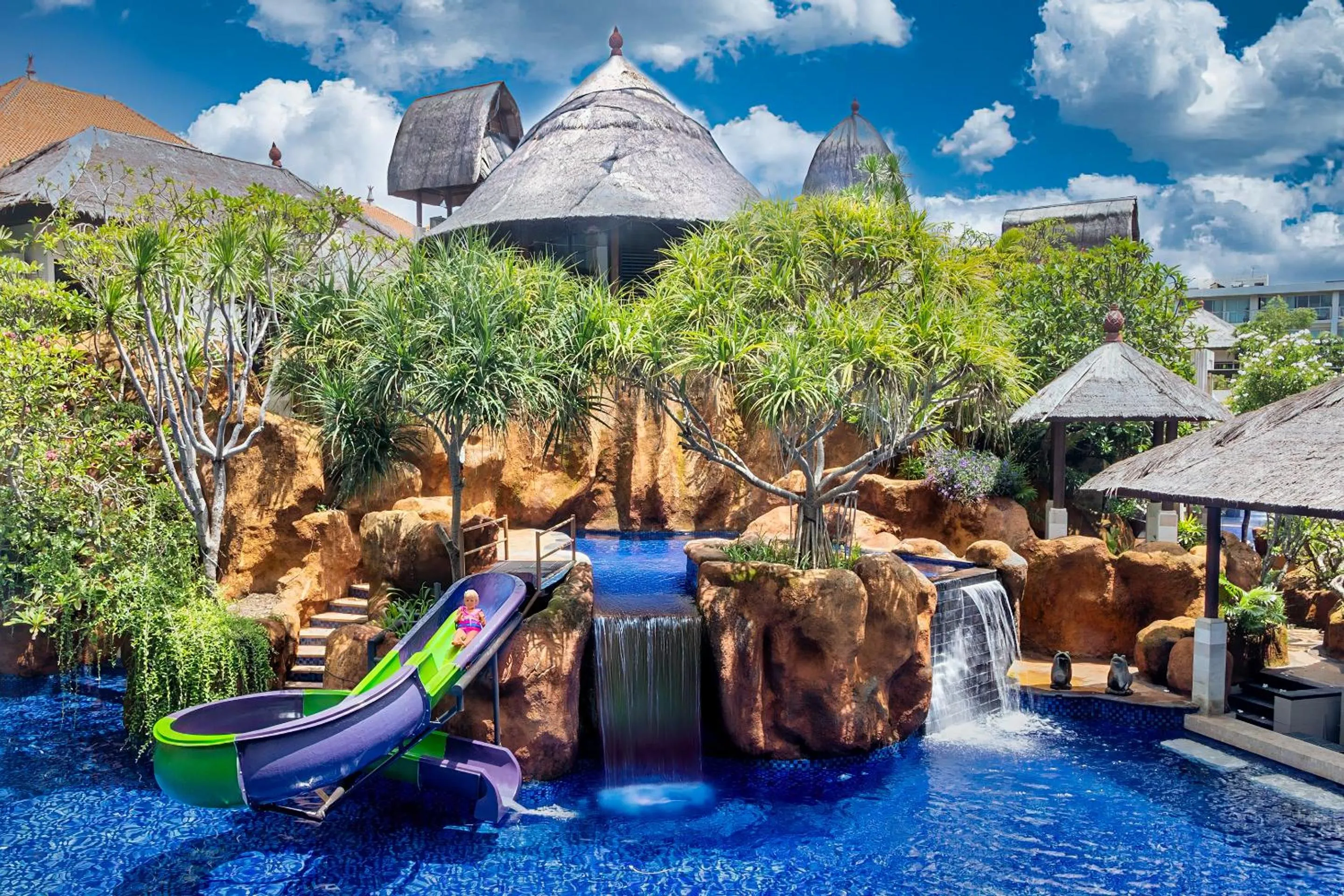 Aqua park in The Sakala Resort Bali All Suites