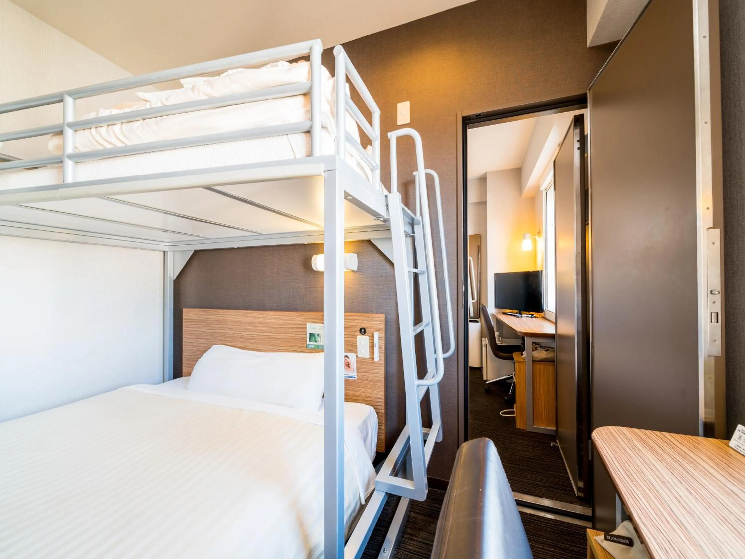 Photo of the whole room, Bed in Super Hotel Saitama Omiya West