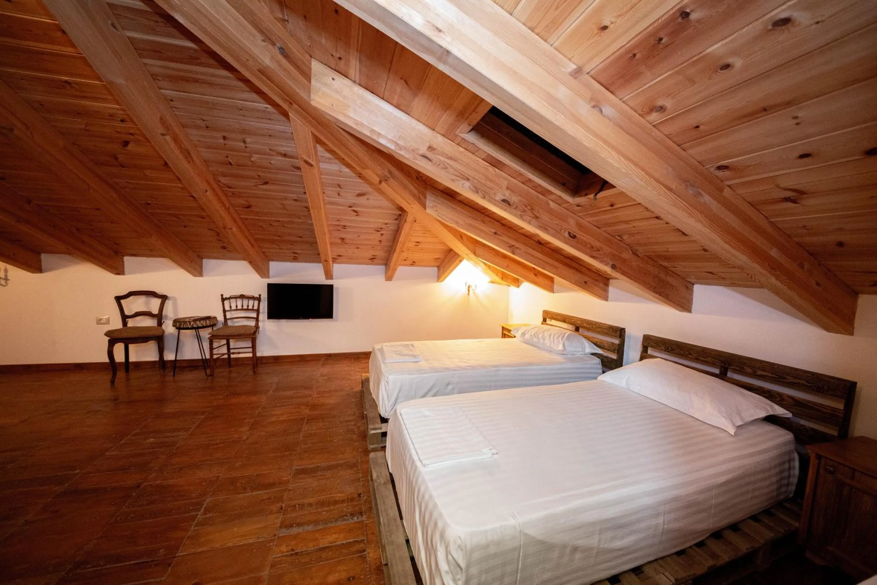 Bed in Berati Castle Hotel