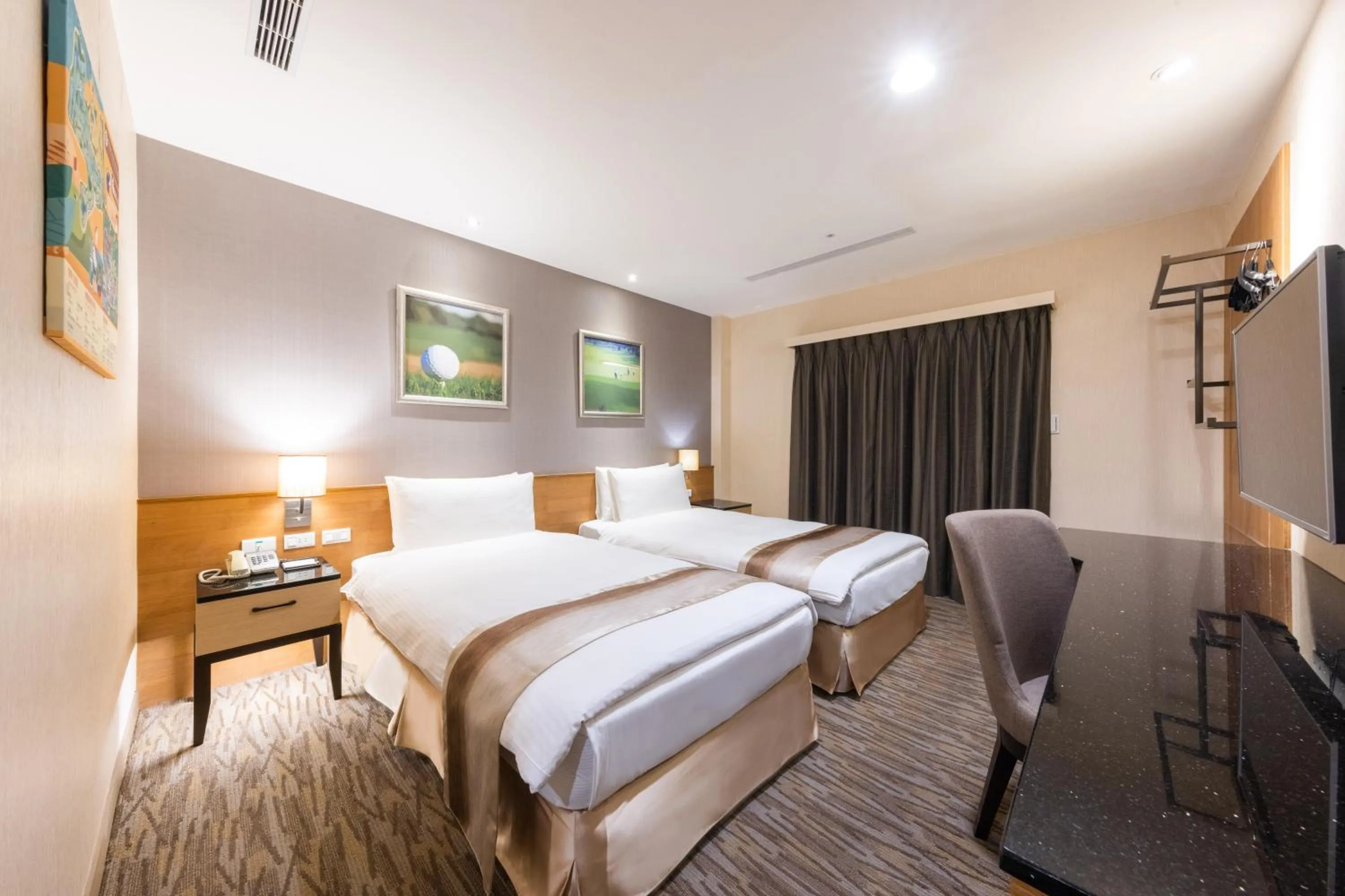 Bed in Taoyuan Yuehua Hotel & Golf Club