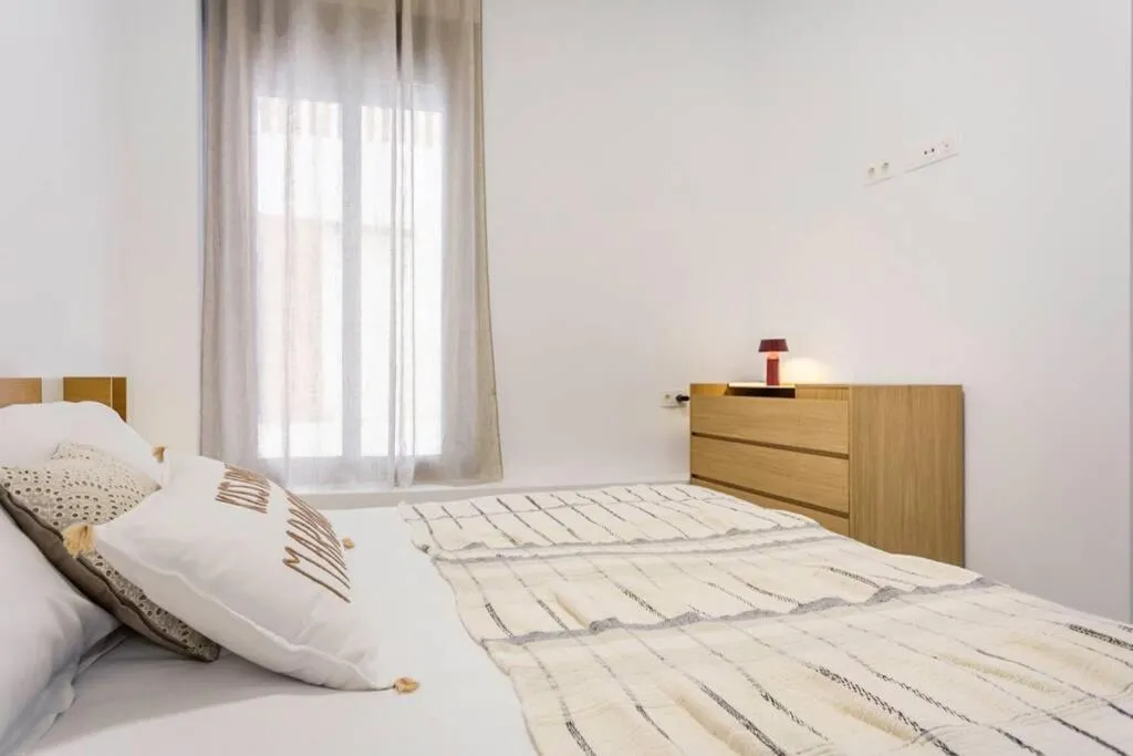 Bedroom, Bed in Pop Art, 2BD ground Central Apartment