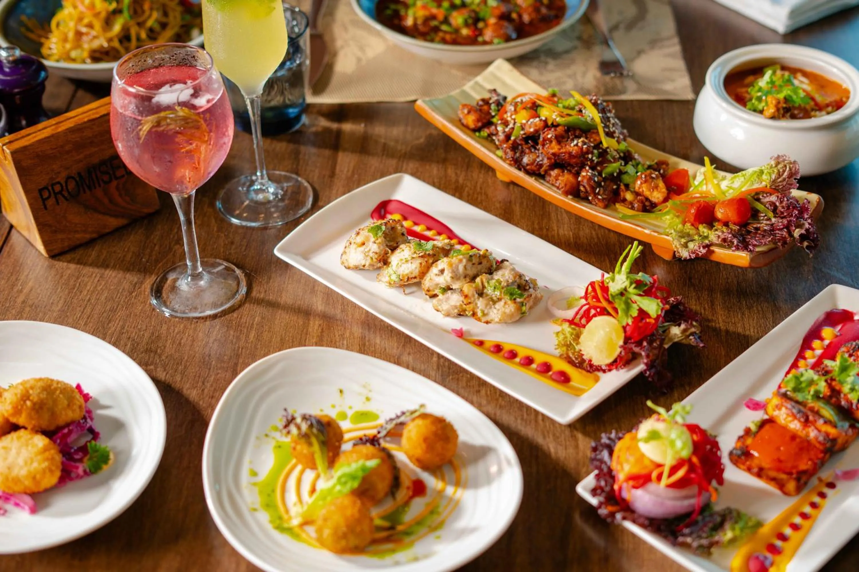 Dining area in Crowne Plaza Greater Noida by IHG