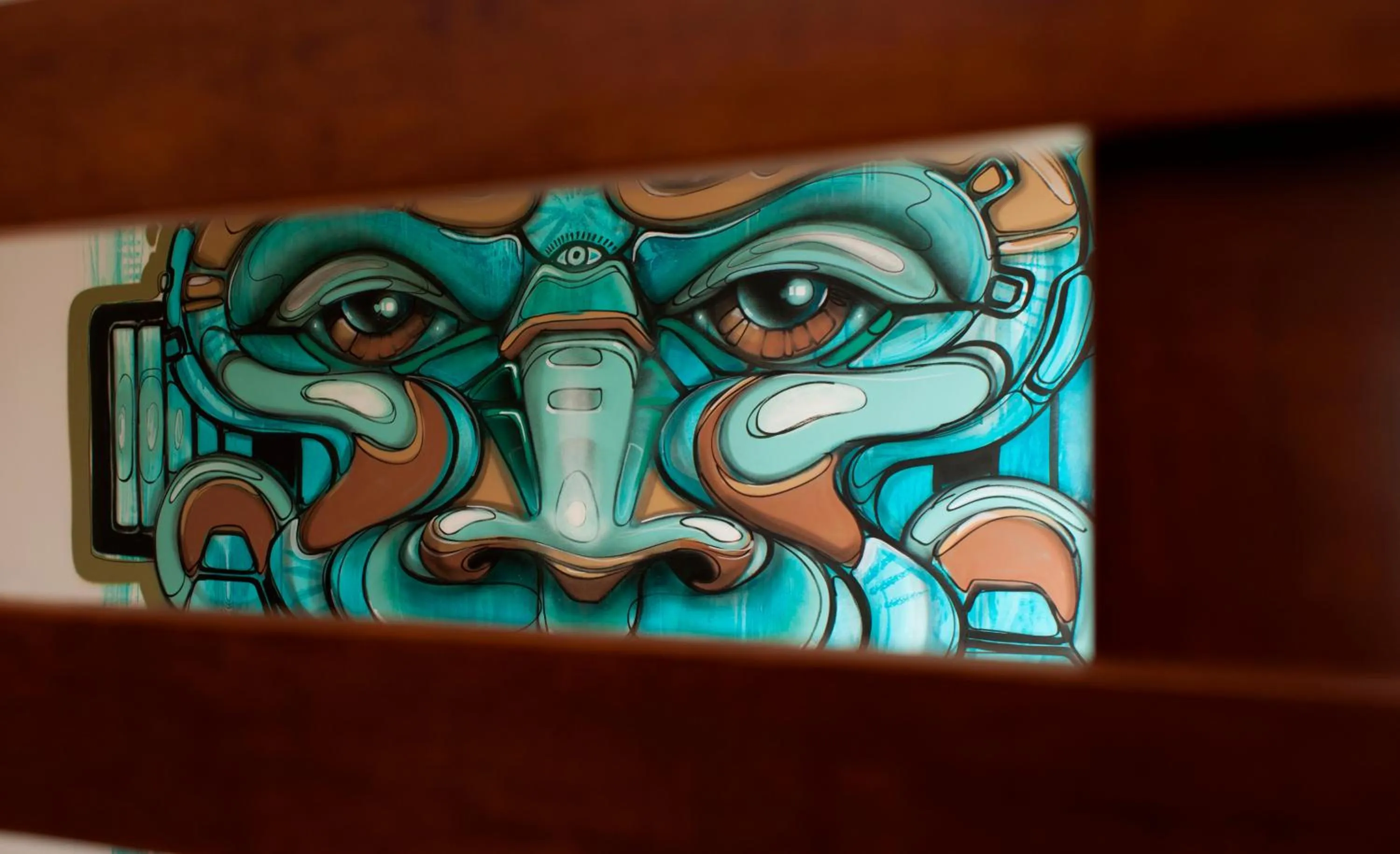 Decorative detail in KaBa Hostel