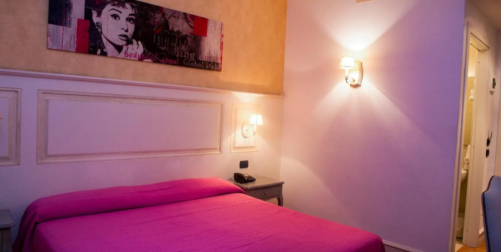 Bed in Hotel Mediterraneo