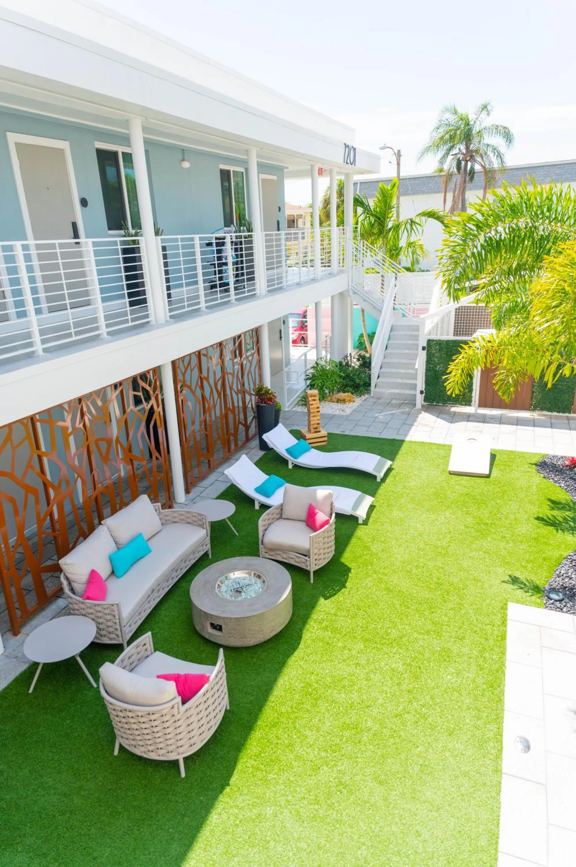 Inner courtyard view in The Saint Hotel
