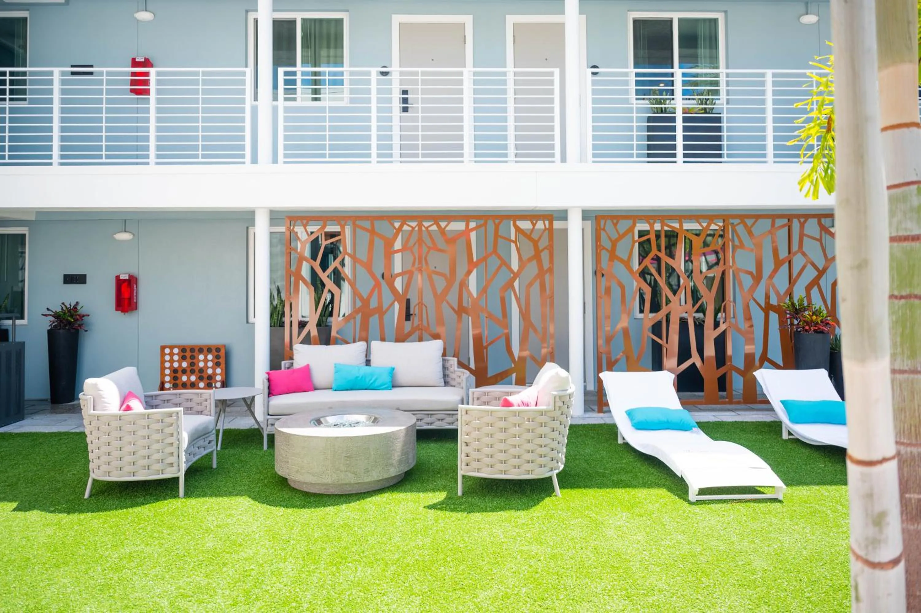 Inner courtyard view in The Saint Hotel