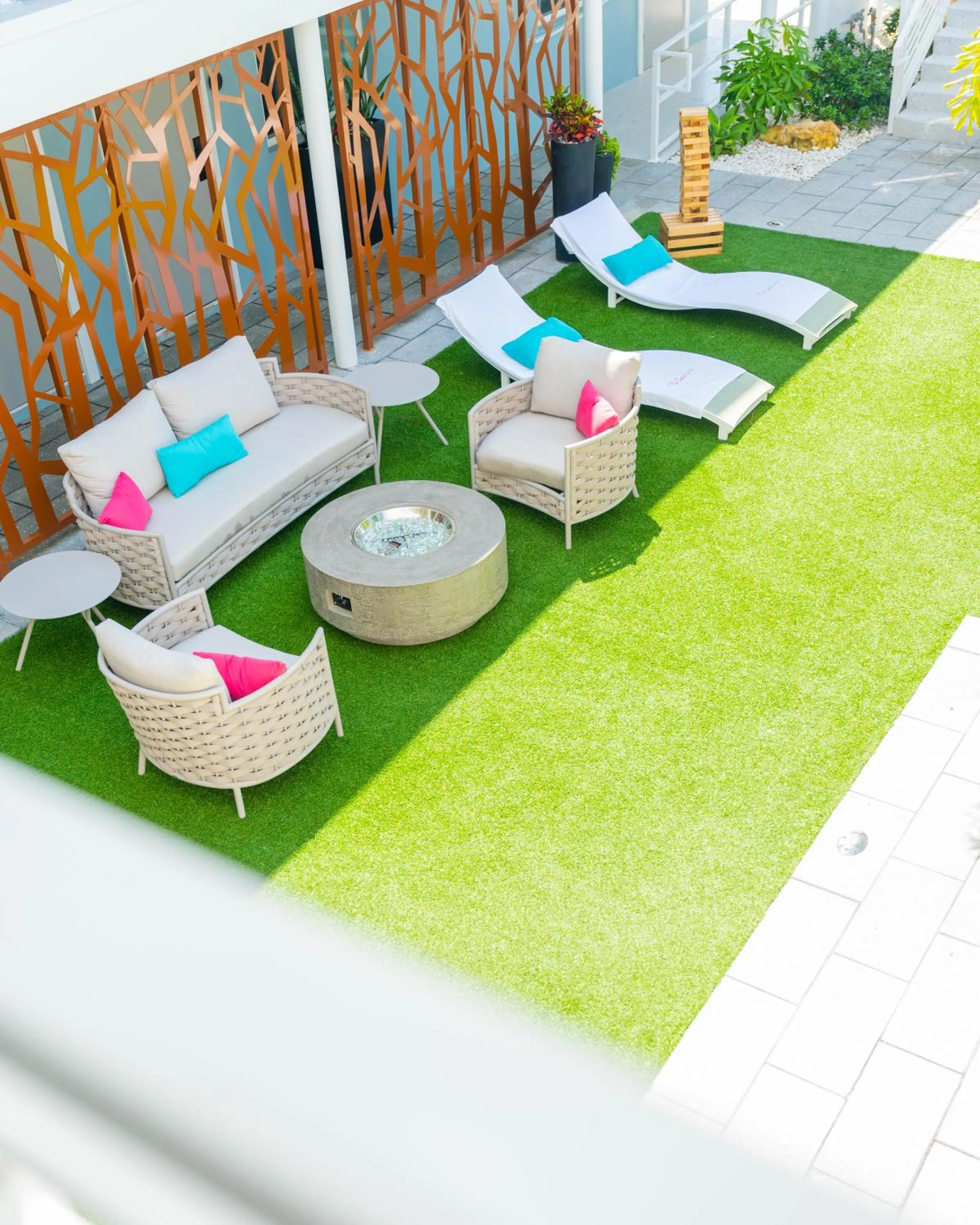 Inner courtyard view in The Saint Hotel