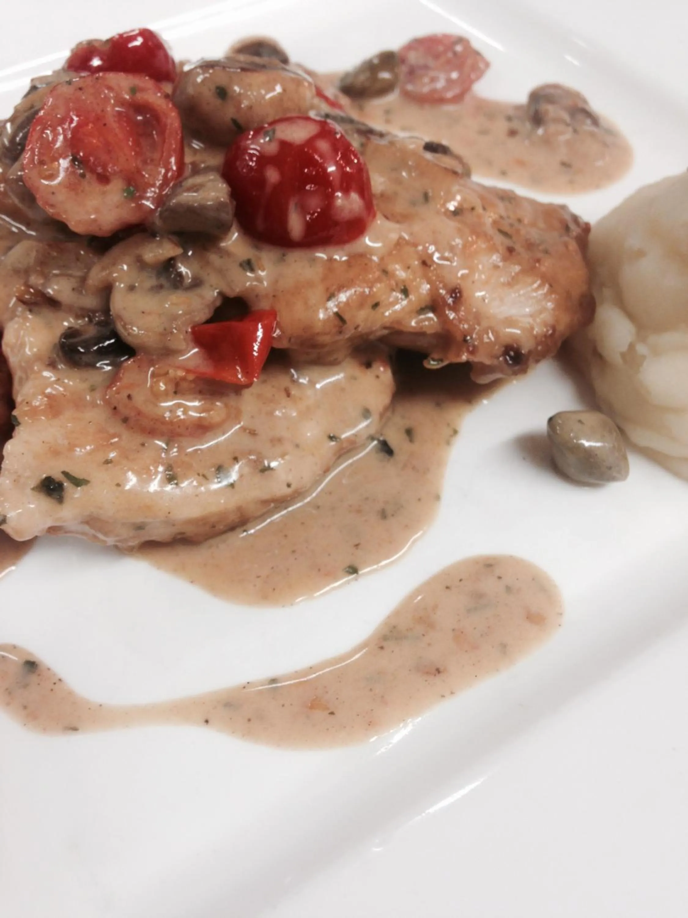 Food close-up in The Green Man Stanford