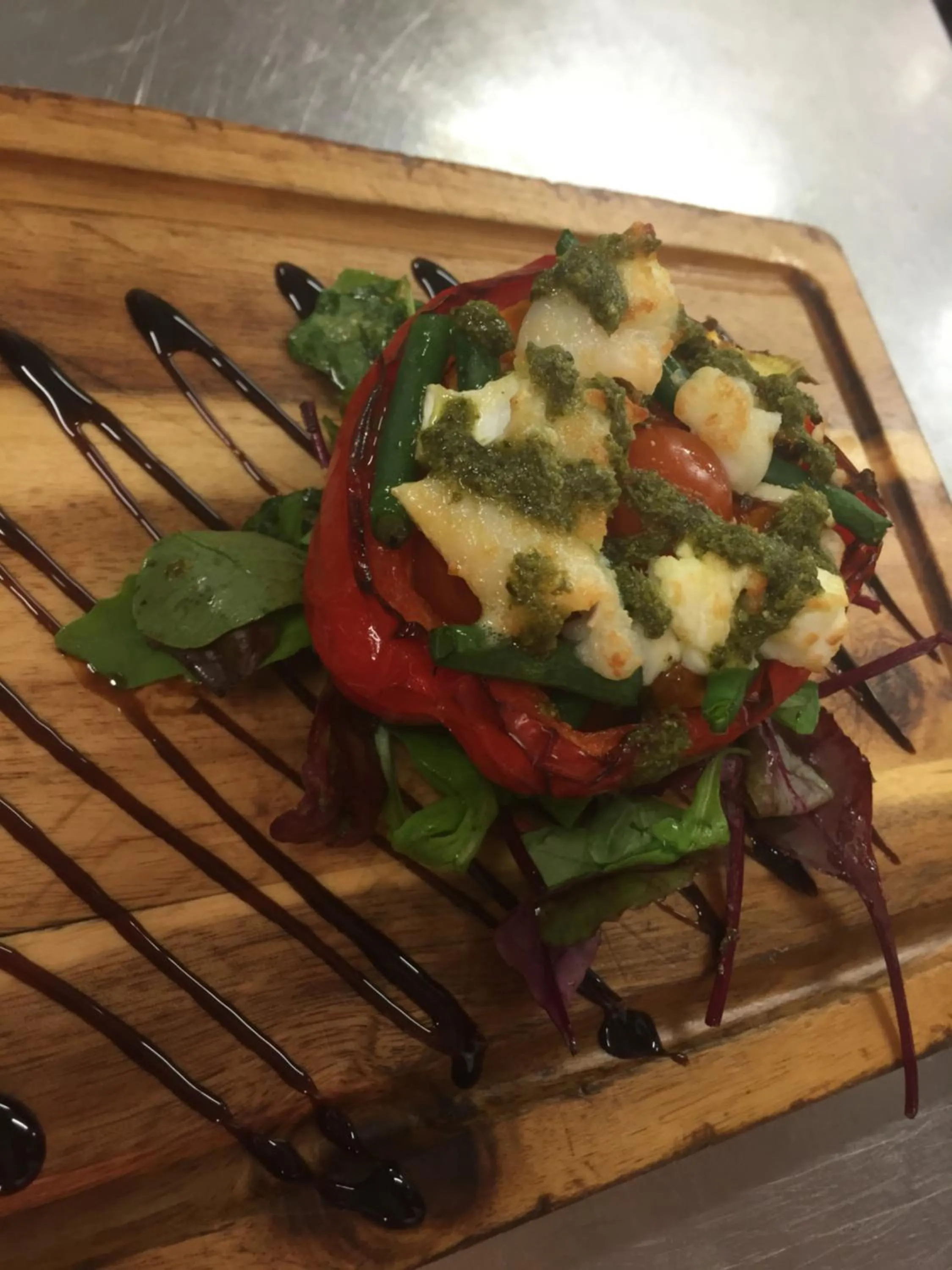 Food close-up in The Green Man Stanford