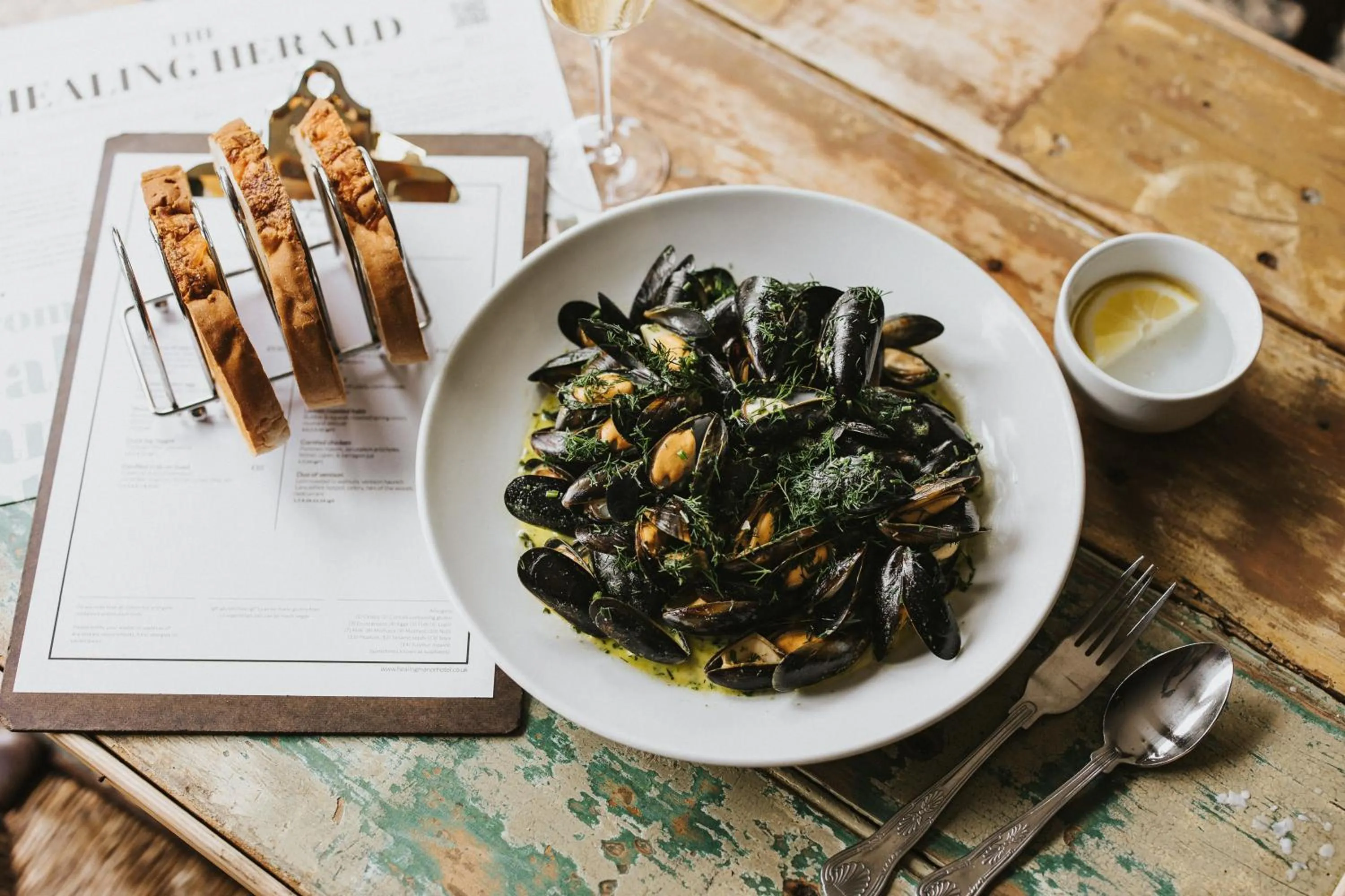 Food close-up in Healing Manor Hotel