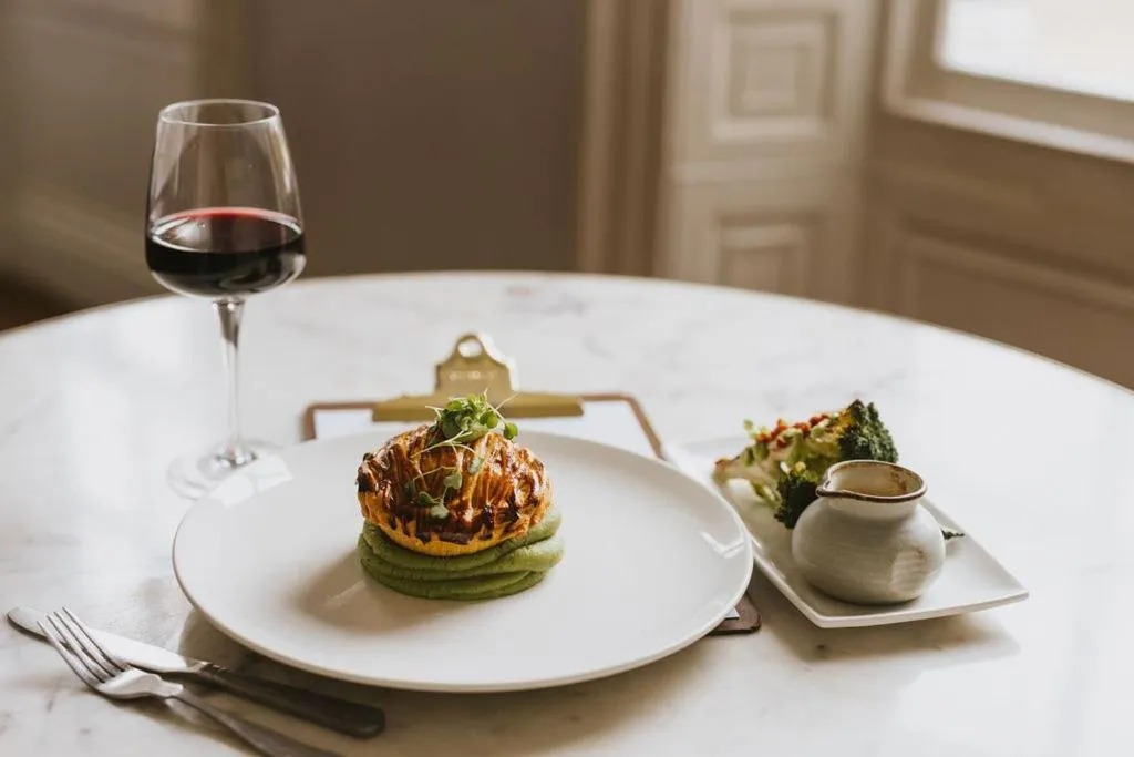 Food close-up in Healing Manor Hotel