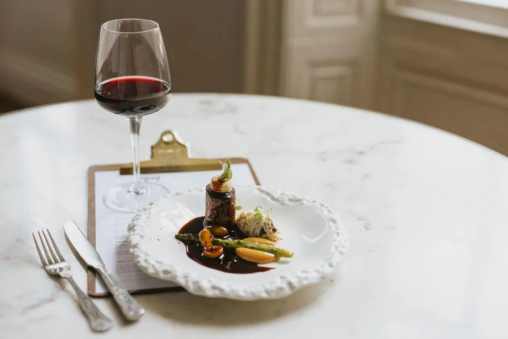 Food close-up in Healing Manor Hotel