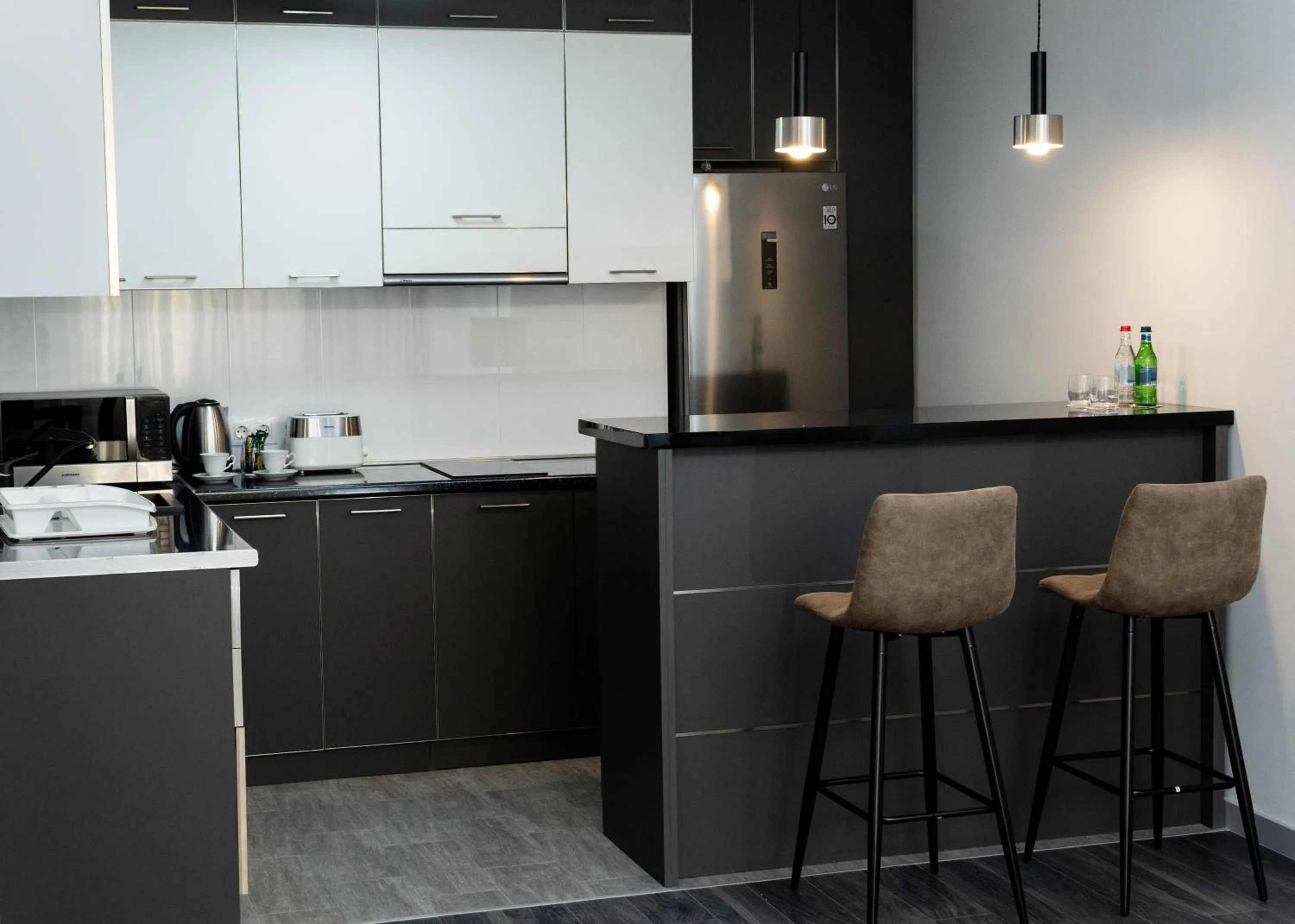 Kitchen or kitchenette in Downtown Suites Yerevan