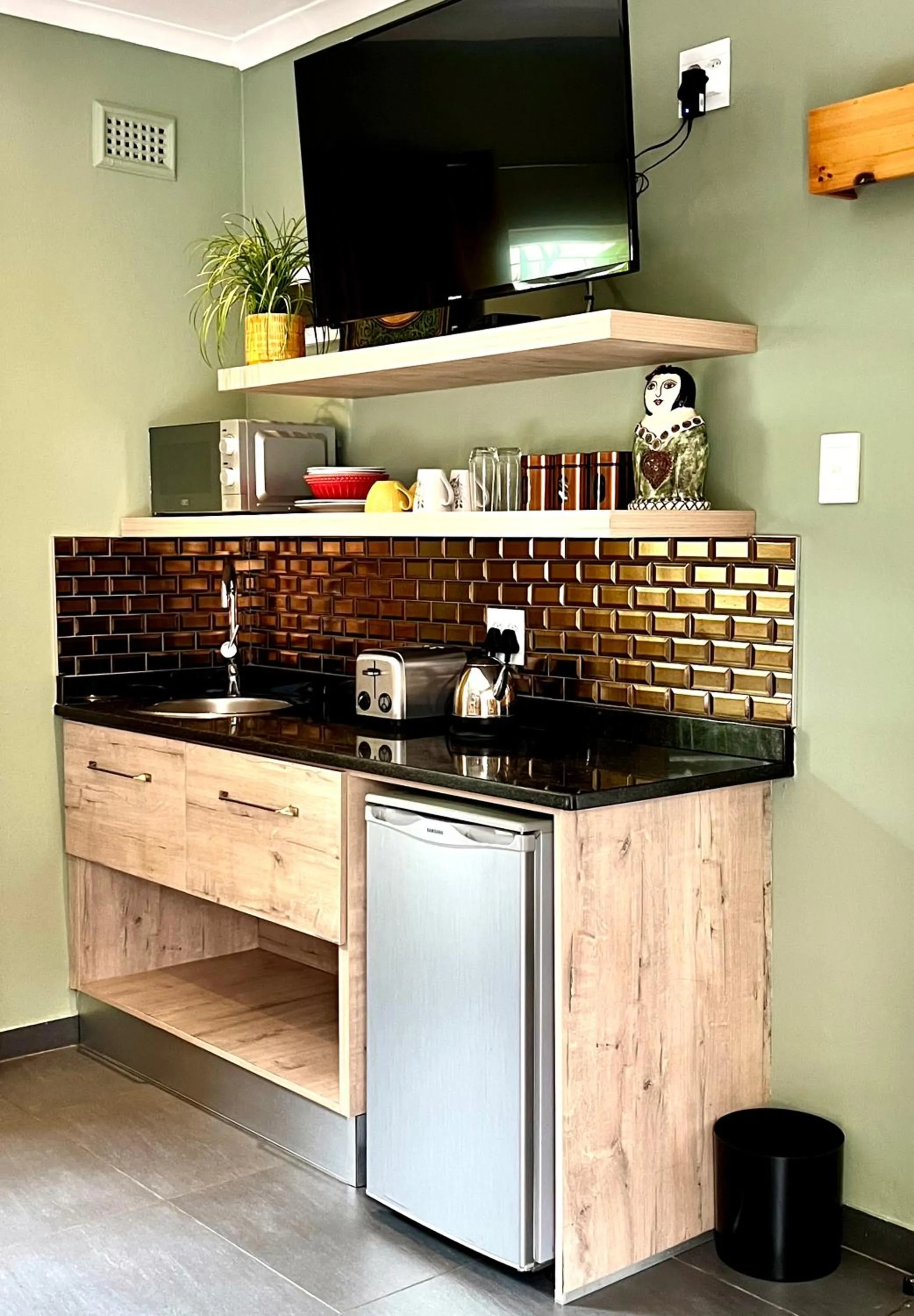 Kitchen or kitchenette in Terebinte Bed & Breakfast