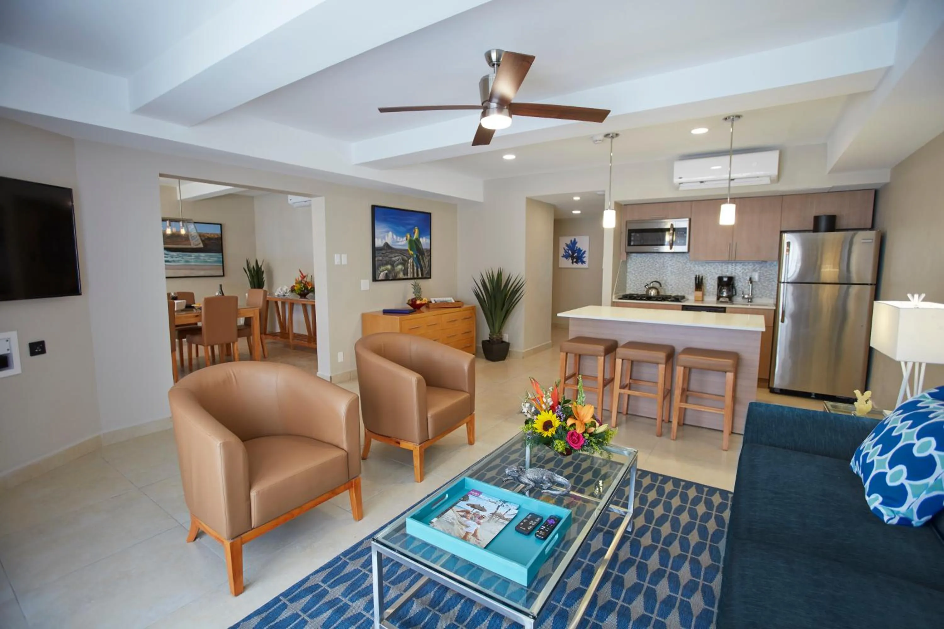 Seating area in Divi Dutch Village Beach Resort