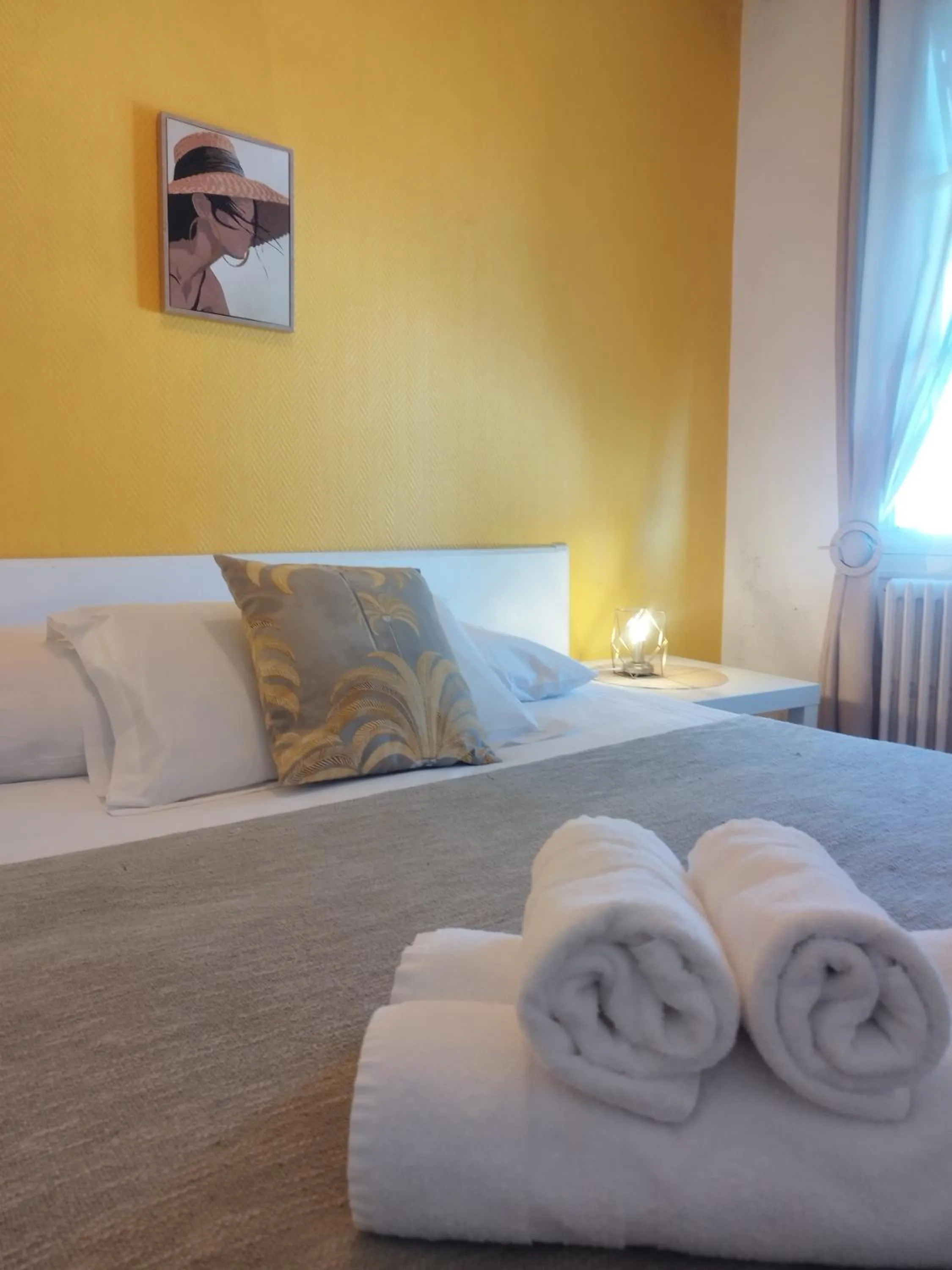 Bedroom, Bed in Hôtel Les Thermes