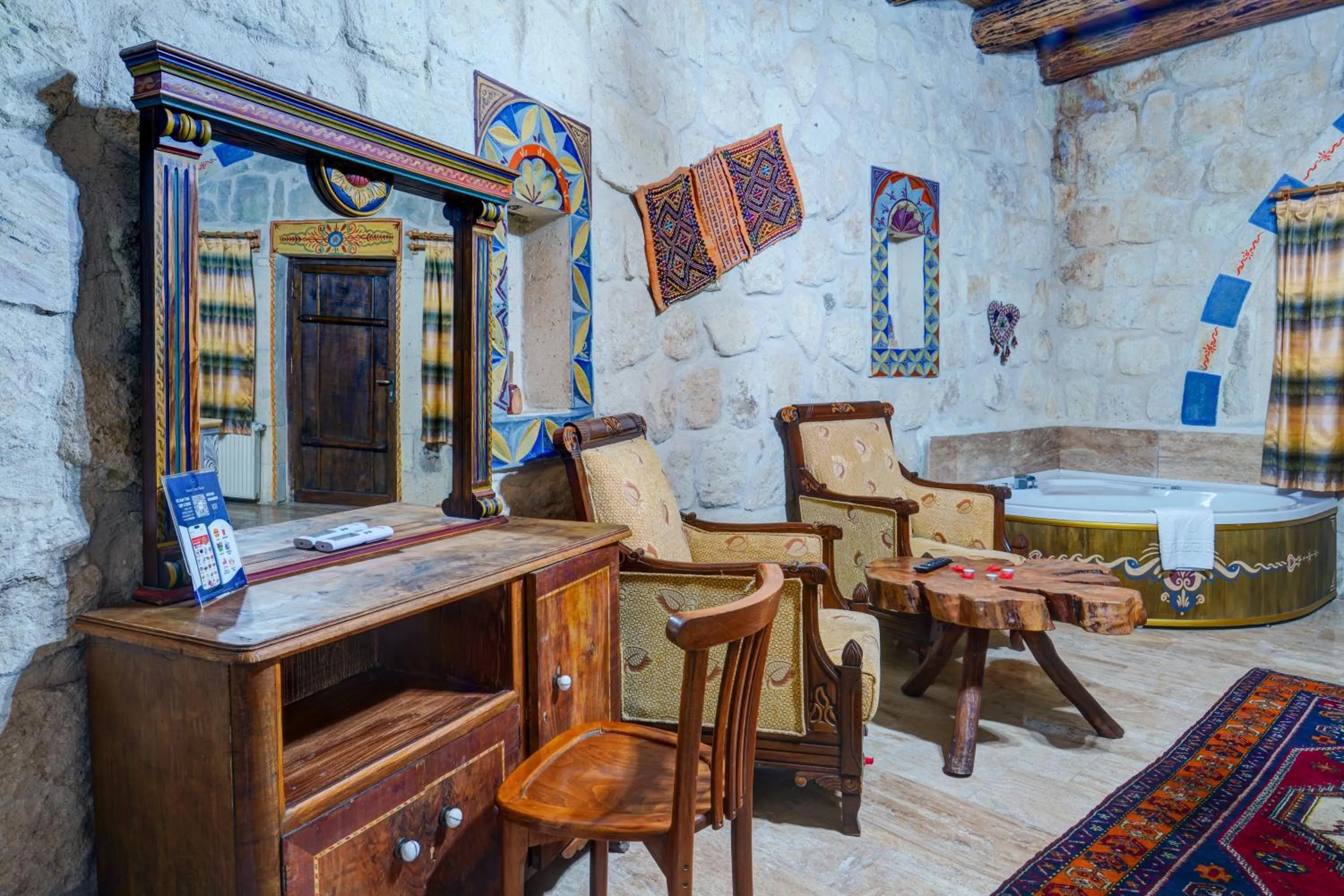 Seating area in Nova Cave Hotel