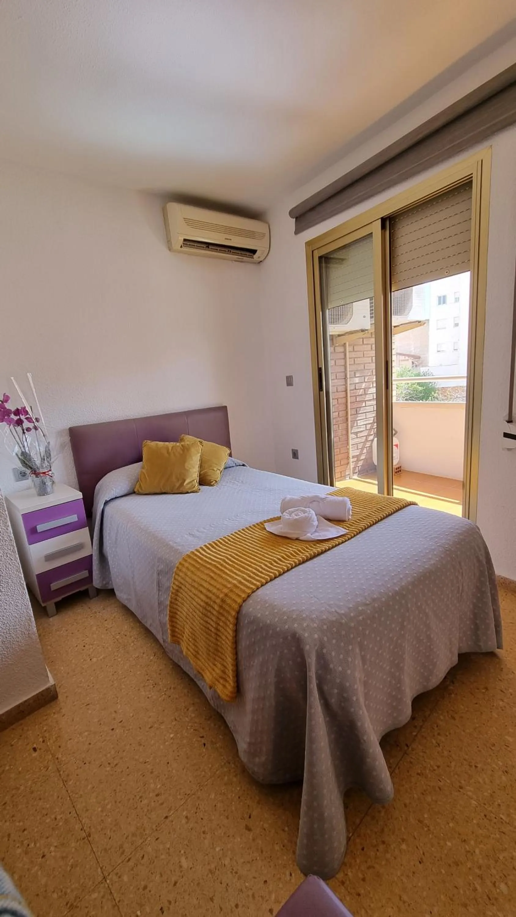 Bed in Pension Colón