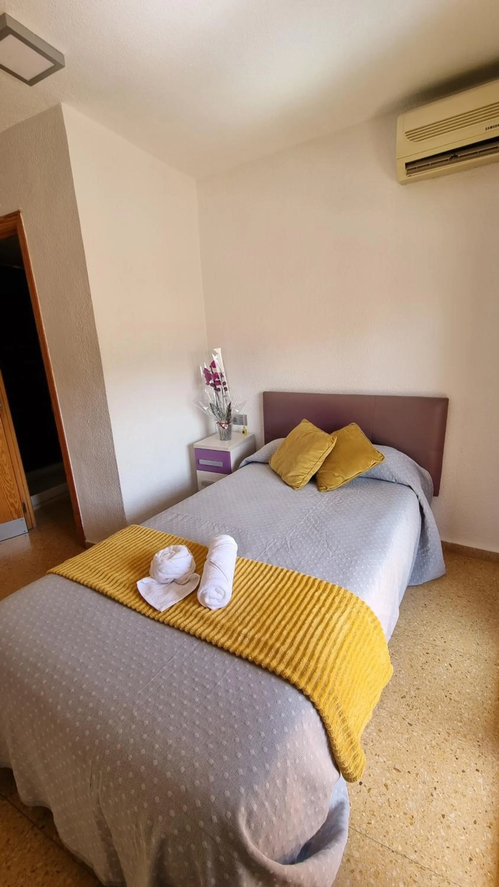 Bed in Pension Colón