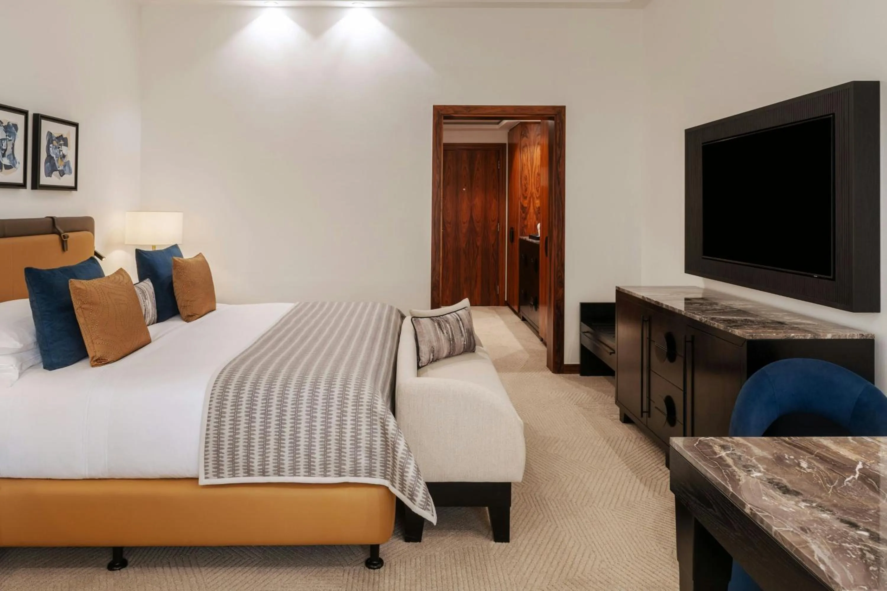 Bedroom, Bed in Grosvenor House, a Luxury Collection Hotel, Dubai