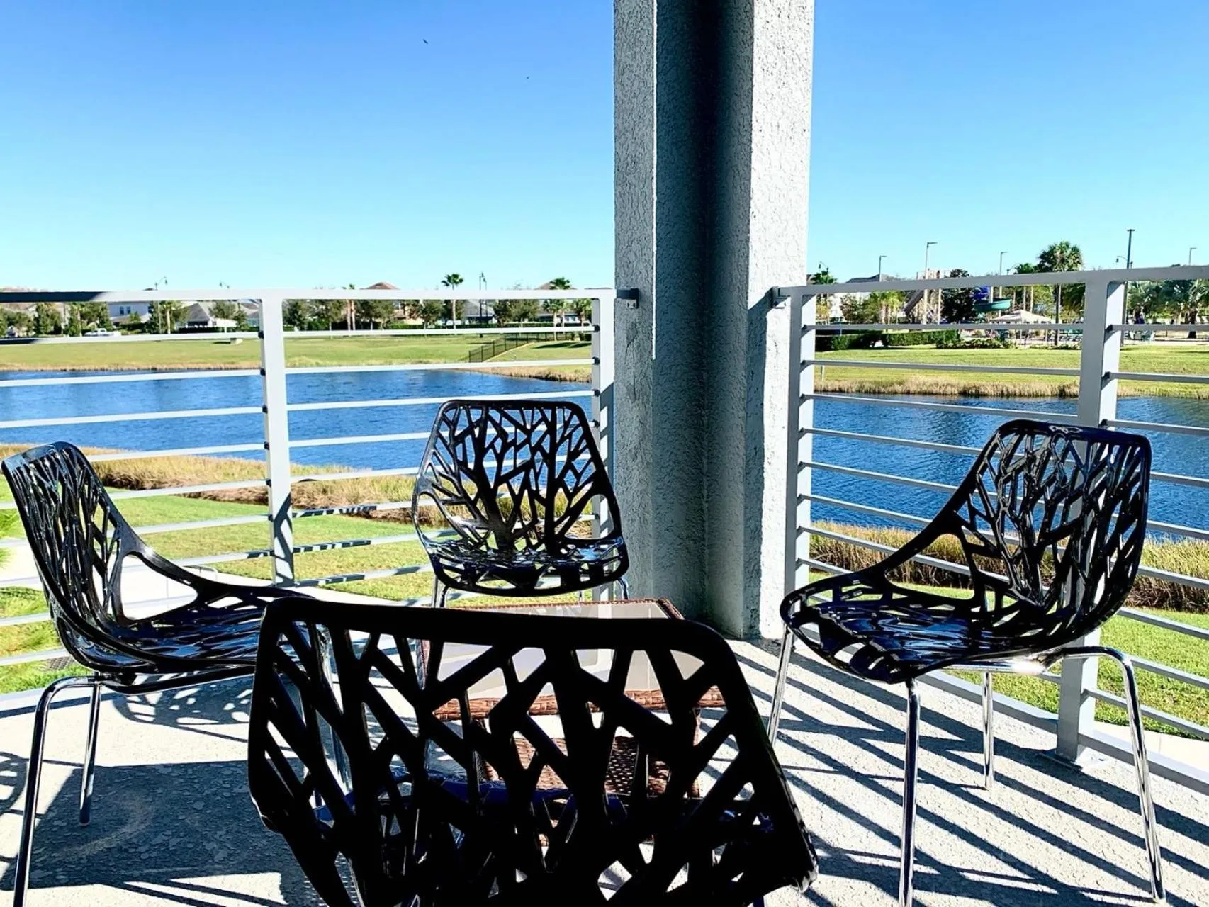 Balcony/Terrace in 3B2B-Beautiful Lake View-Baby Friendly-FREE WATER PARK!NO Resort Fee-5 Miles to Disney-Storey Lake 3141